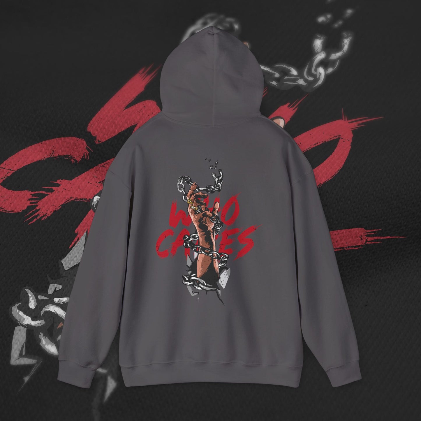 Who Cares - Charcoal - Hoodie