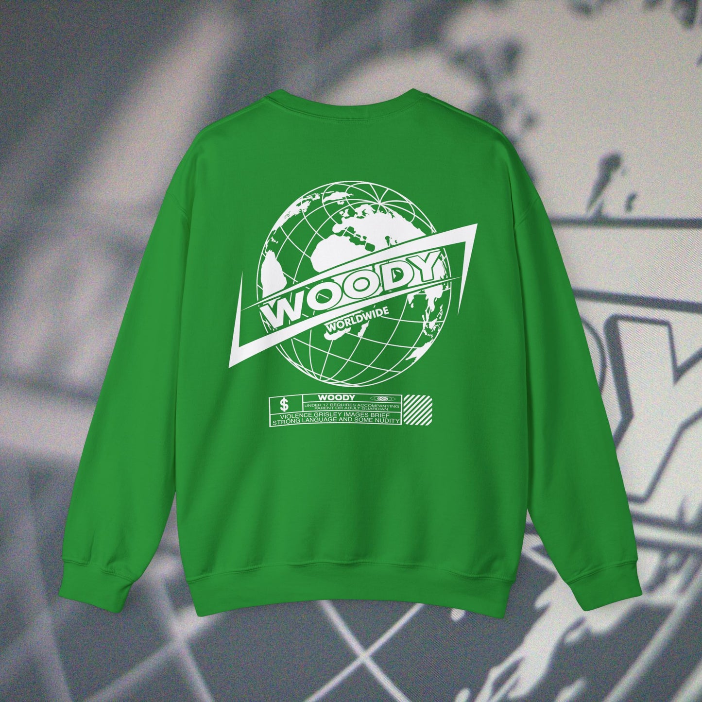 Woody Worldwide - Green - Crewneck