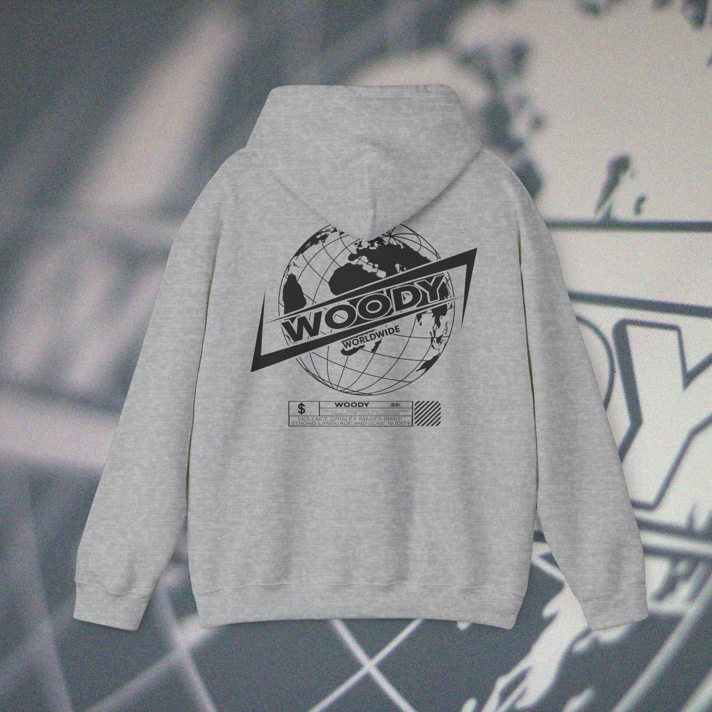 Woody Worldwide - Sport Grey - Hoodie