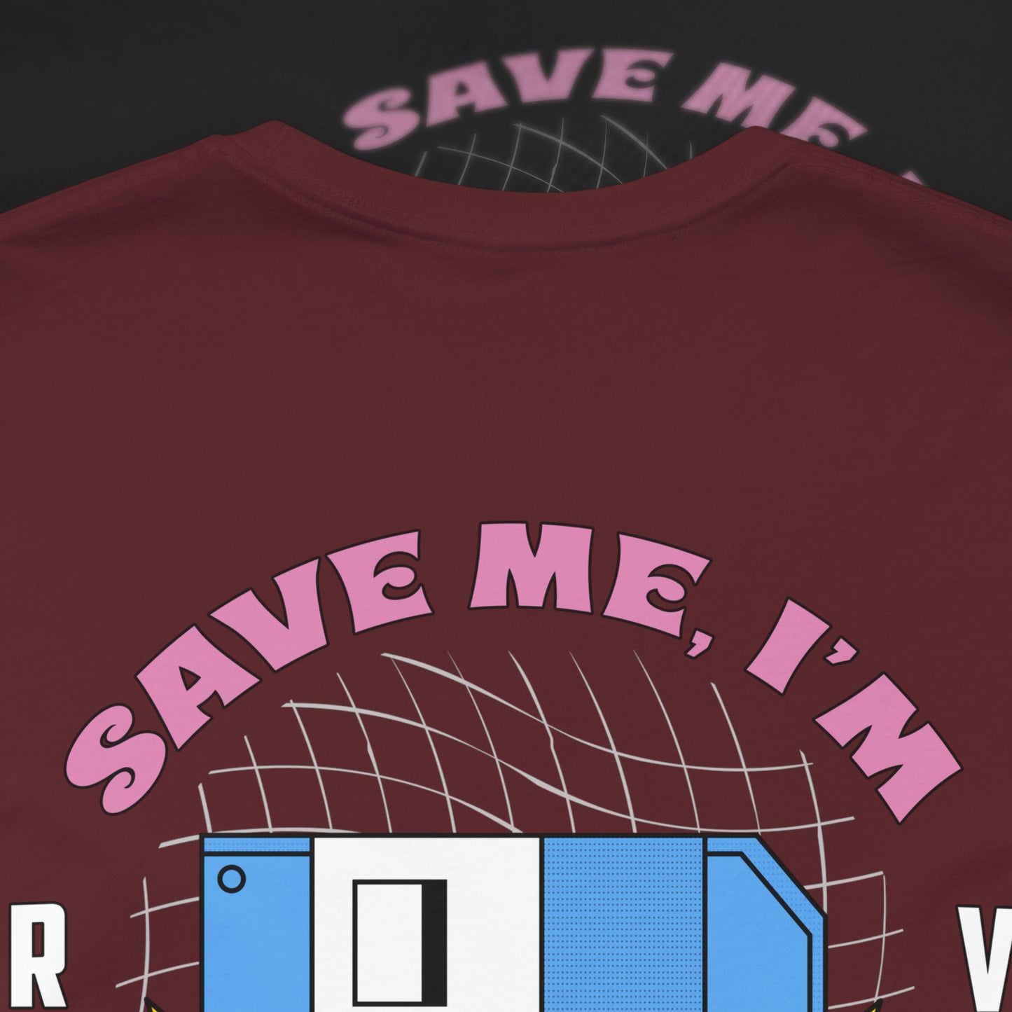 Save Me, I'm Floppin' - Maroon - T-Shirt