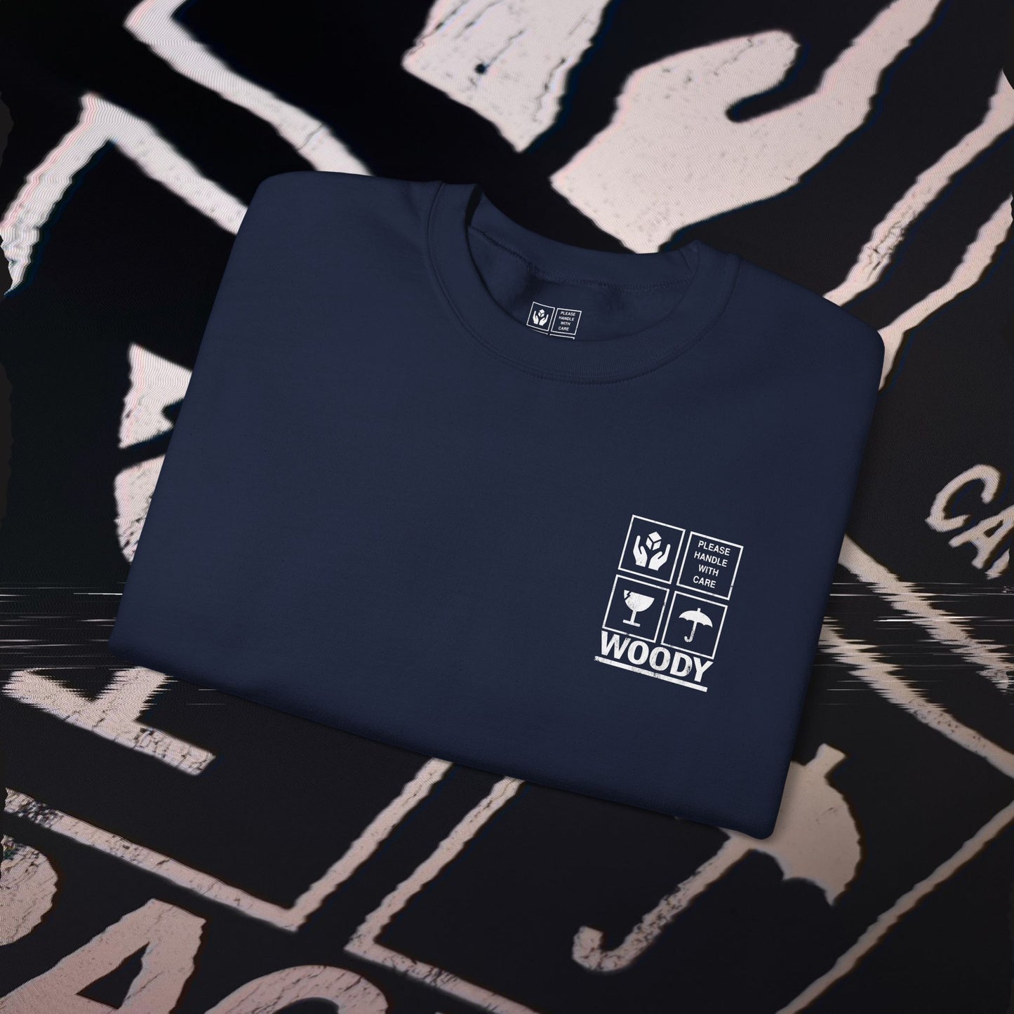 Fragile - Navy - Crewneck