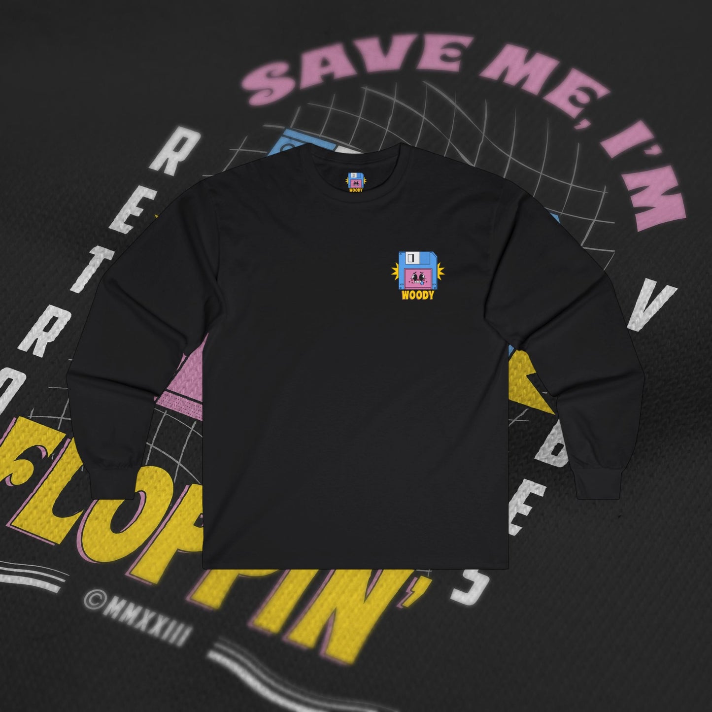 Save Me, I'm Floppin' - Black - Long Sleeve