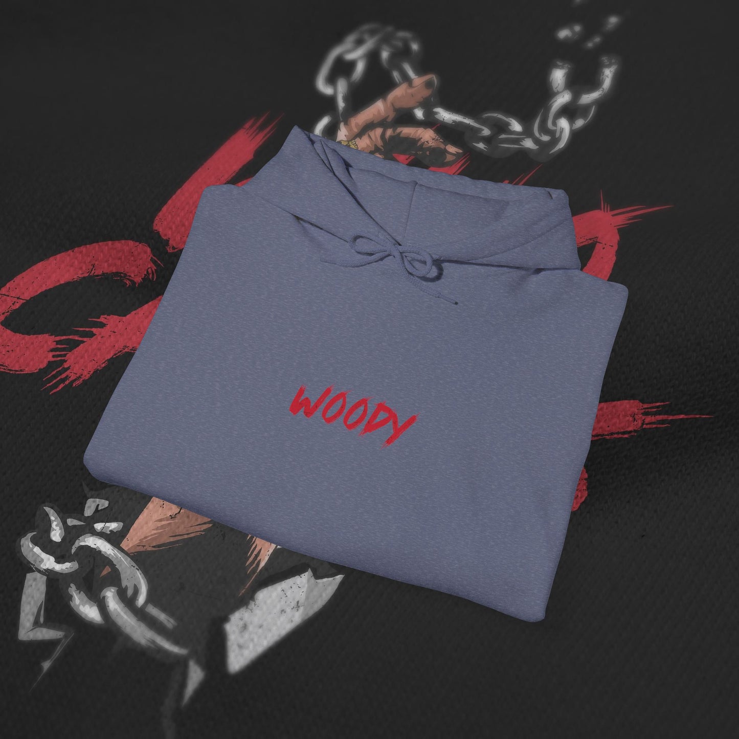 Who Cares - Heather Navy - Hoodie