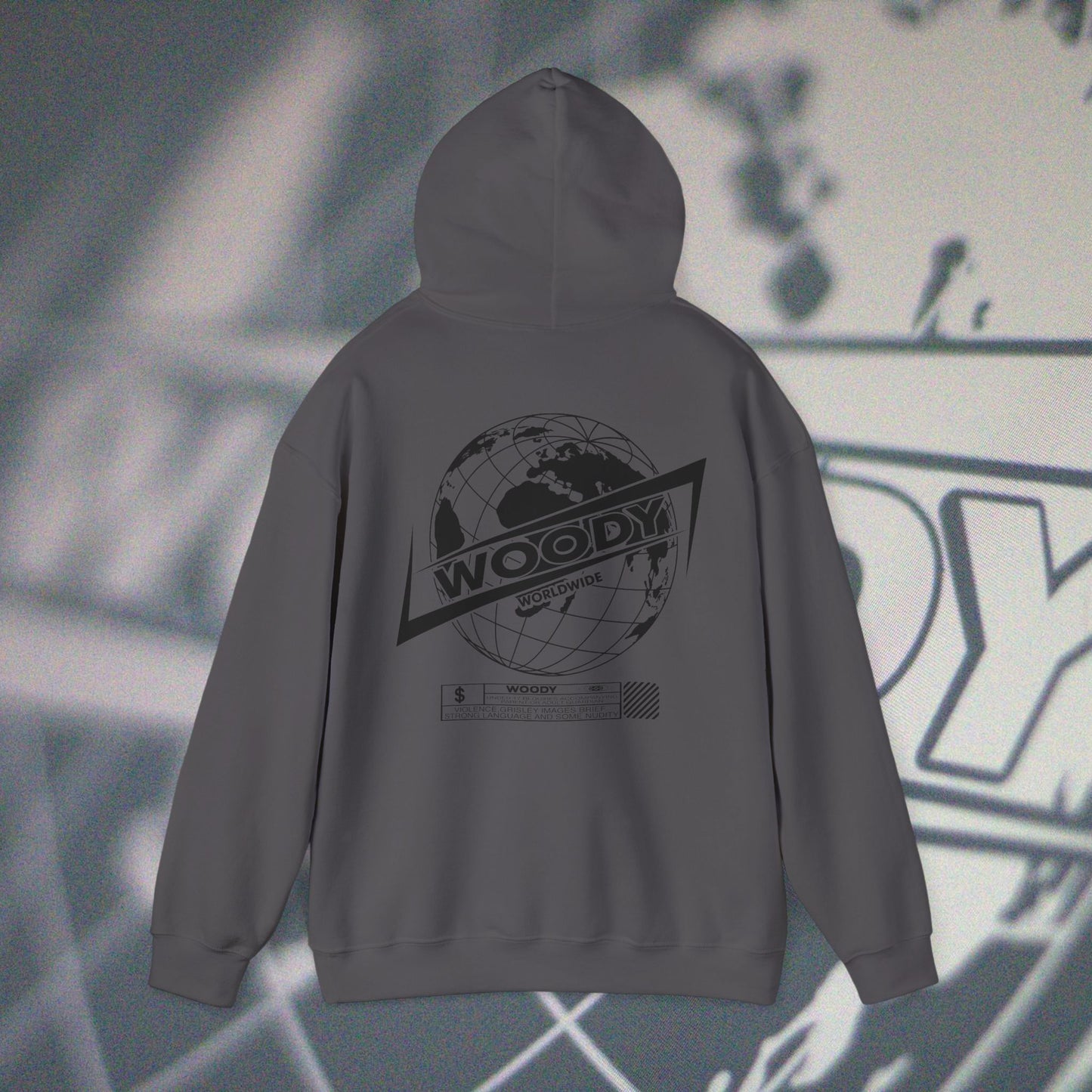 Woody Worldwide - Charcoal - Hoodie