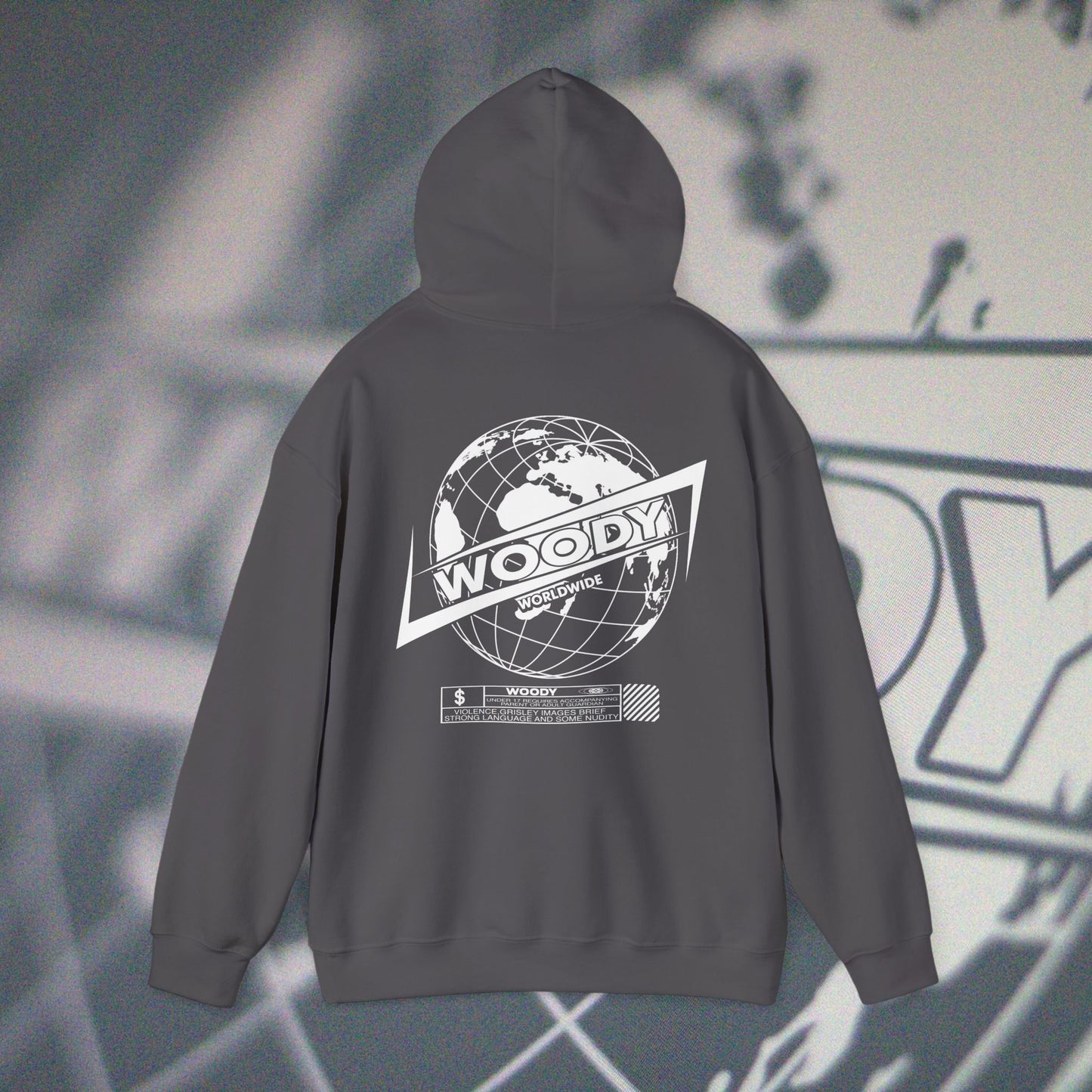 Woody Worldwide - Charcoal - Hoodie