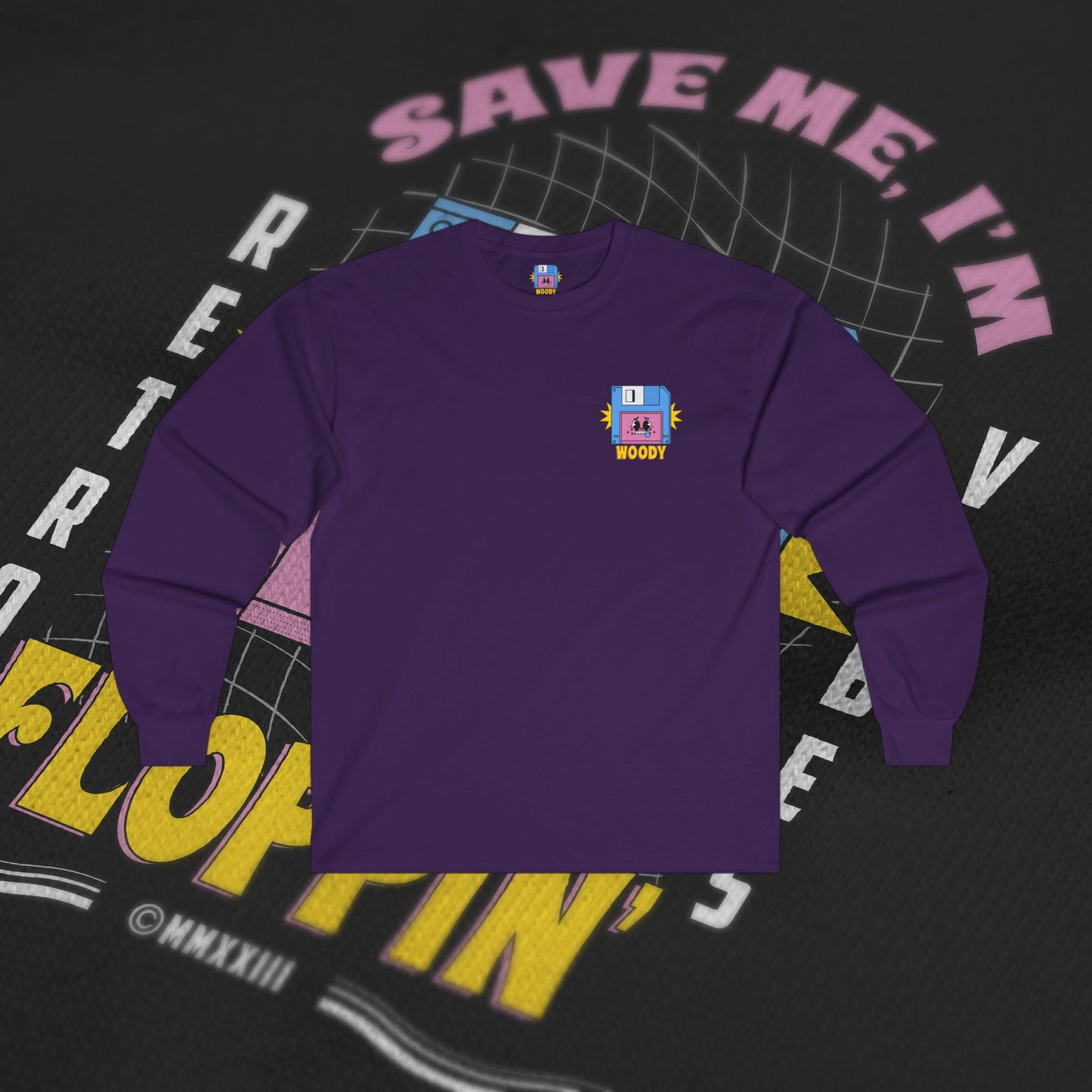 Save Me, I'm Floppin' - Purple - Long Sleeve