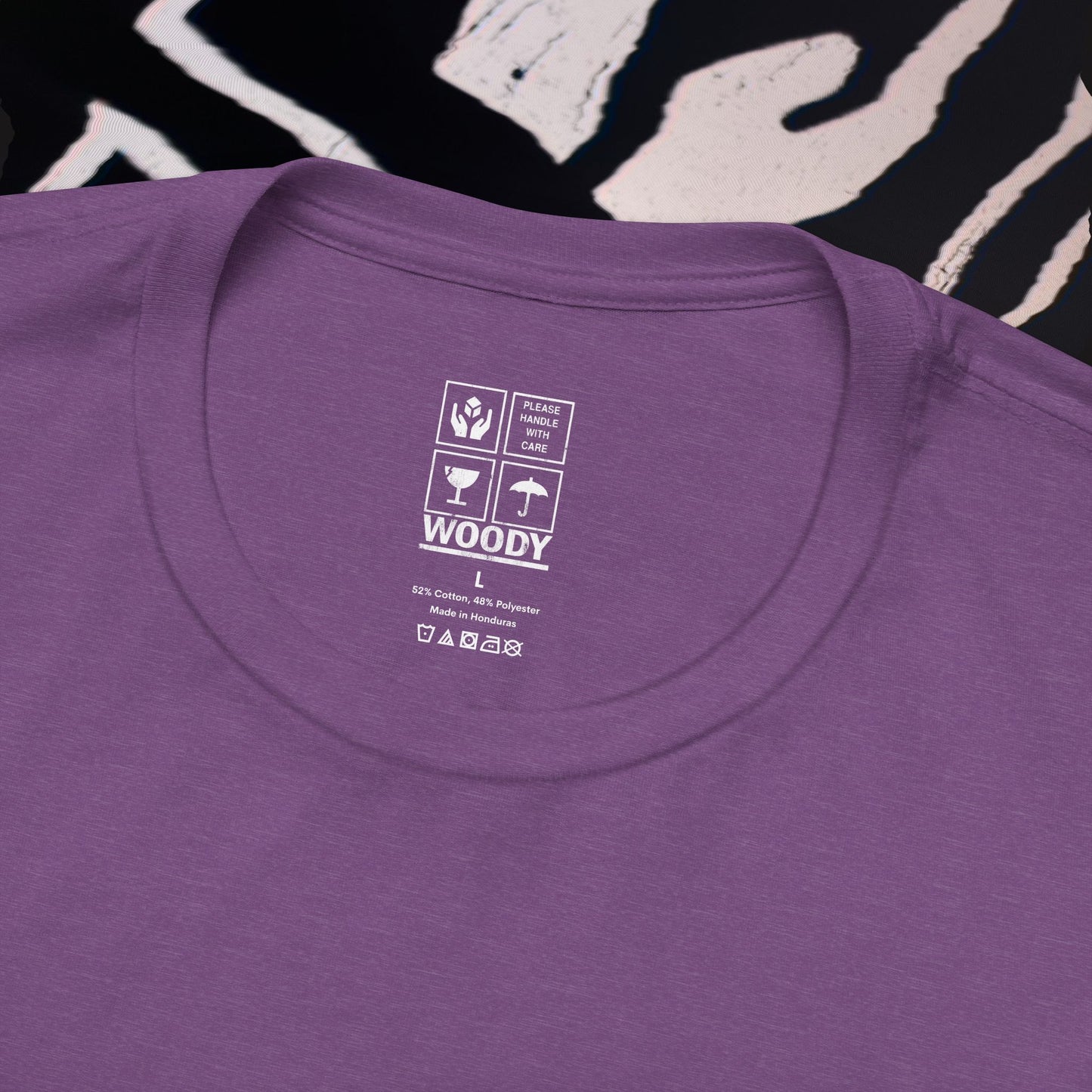 Fragile - Heather Purple - T-Shirt
