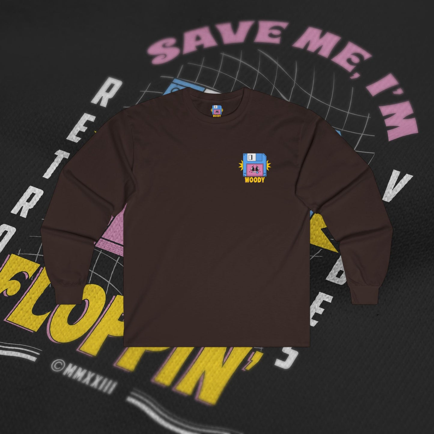 Save Me, I'm Floppin' - Brown - Long Sleeve