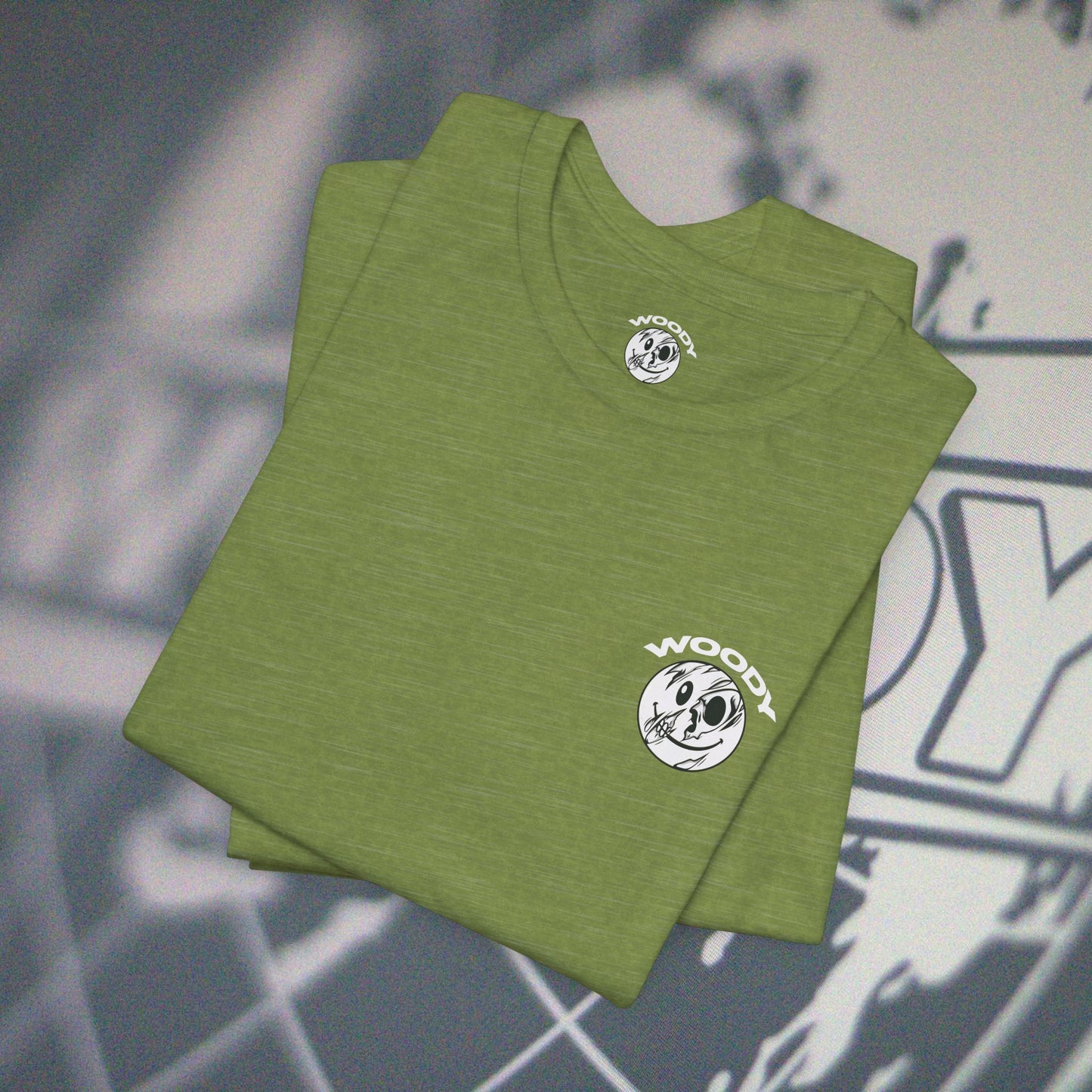 Woody Worldwide - Heather Green - T-Shirt