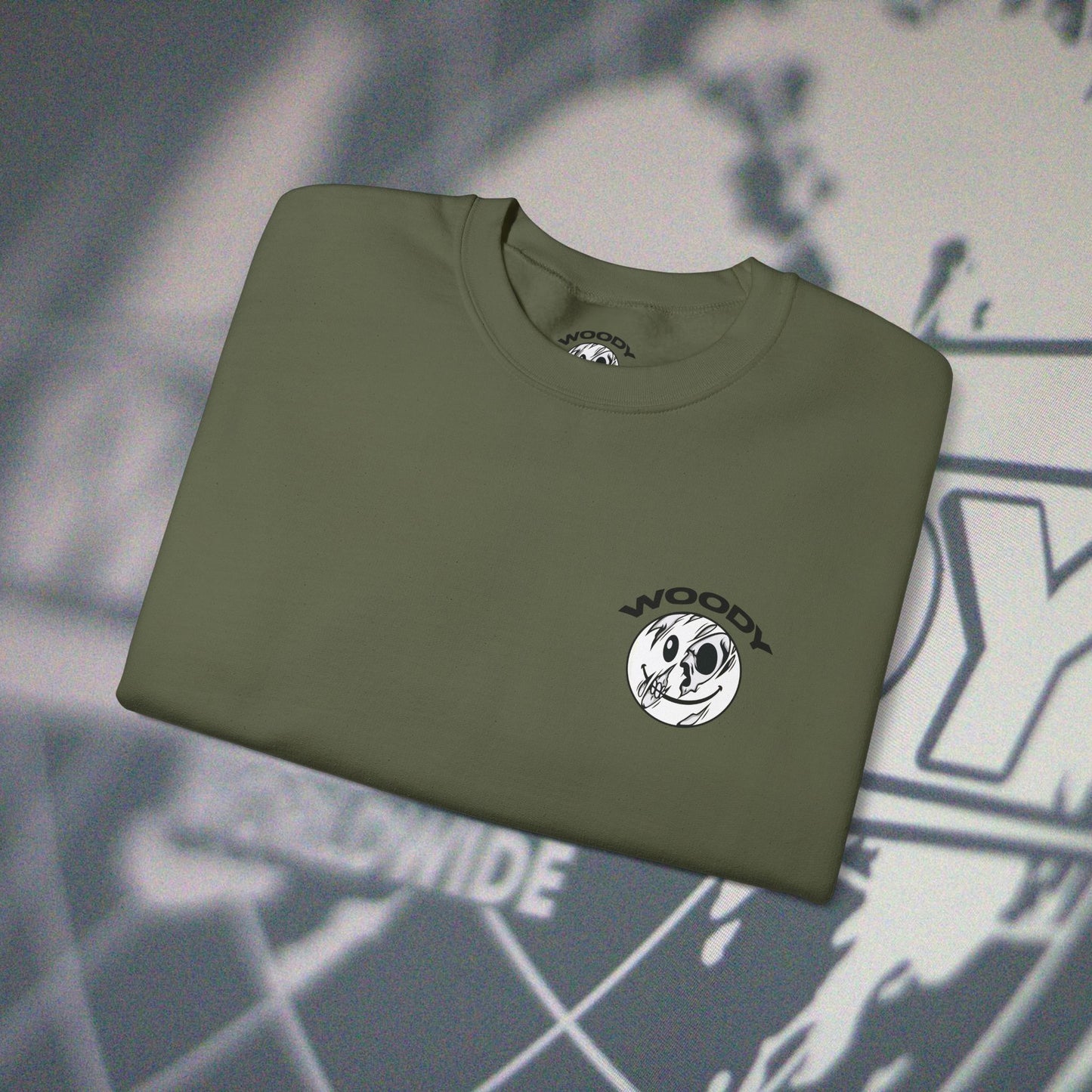 Woody Worldwide - Military Green - Crewneck