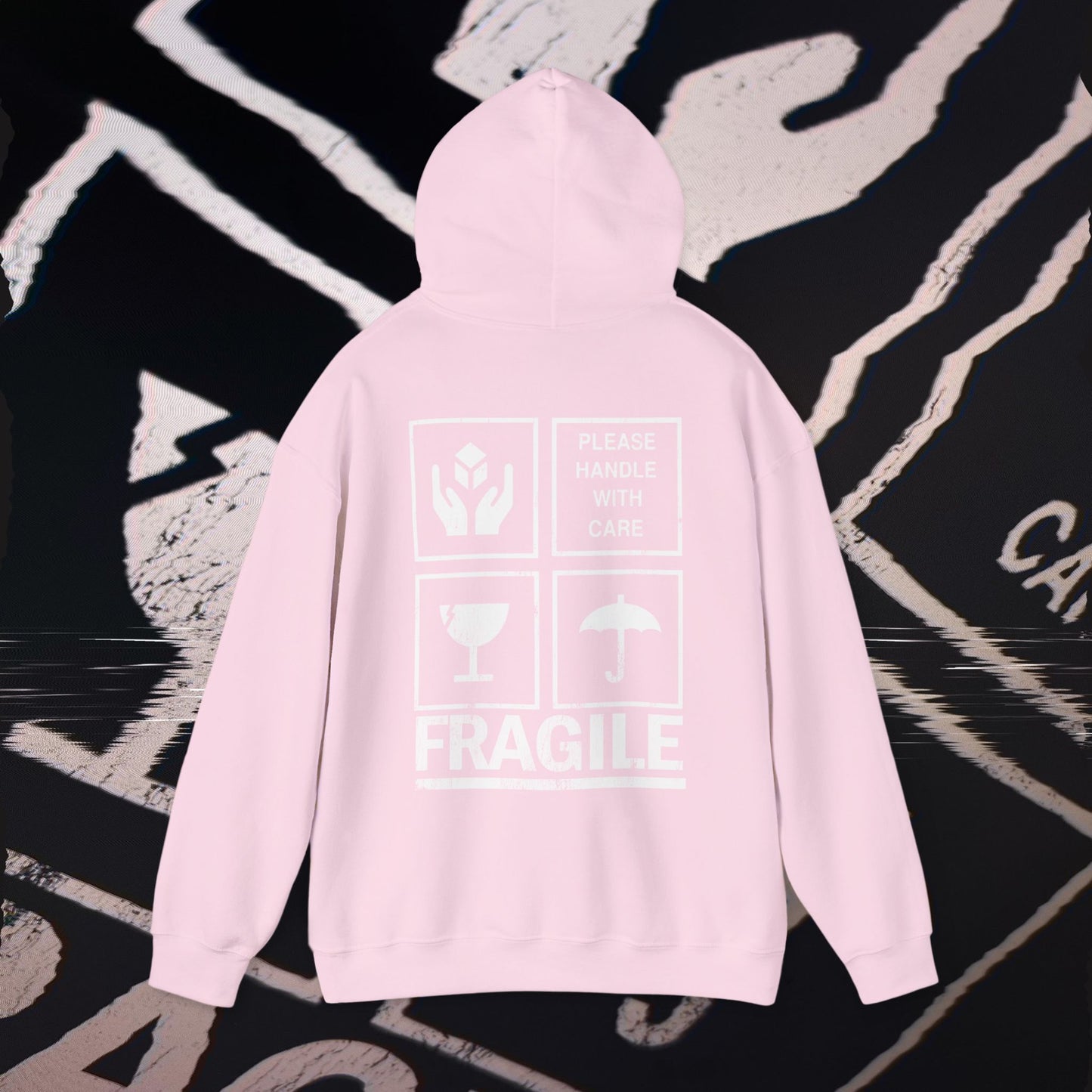 Fragile - Light Pink - Hoodie