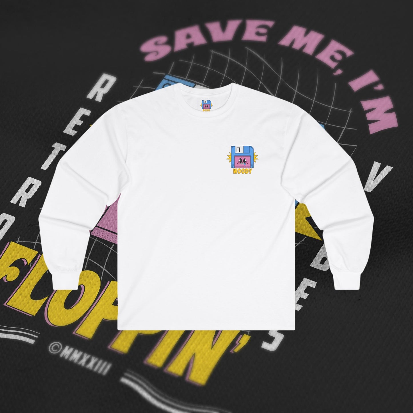 Save Me, I'm Floppin' - White - Long Sleeve