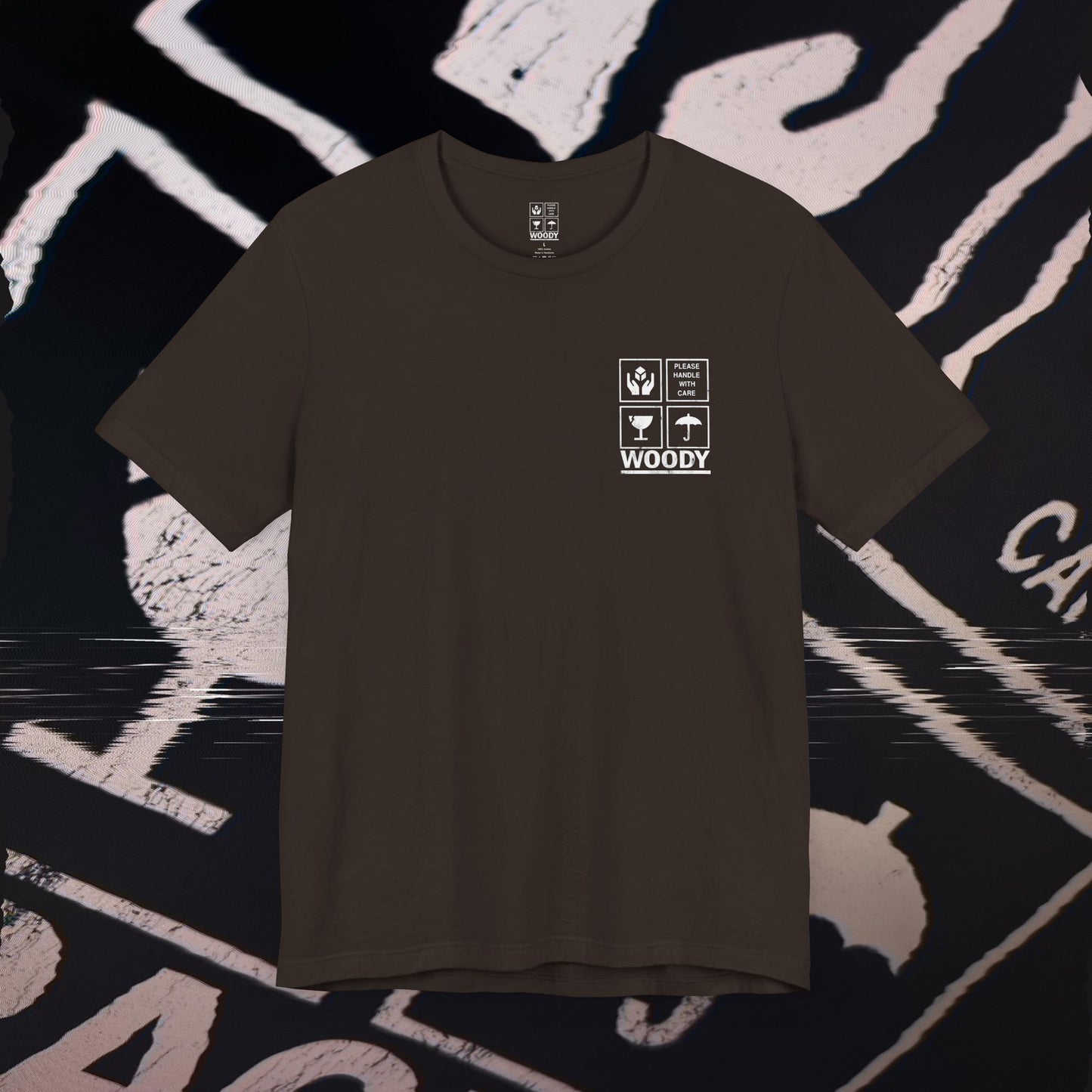 Fragile - Brown - T-Shirt