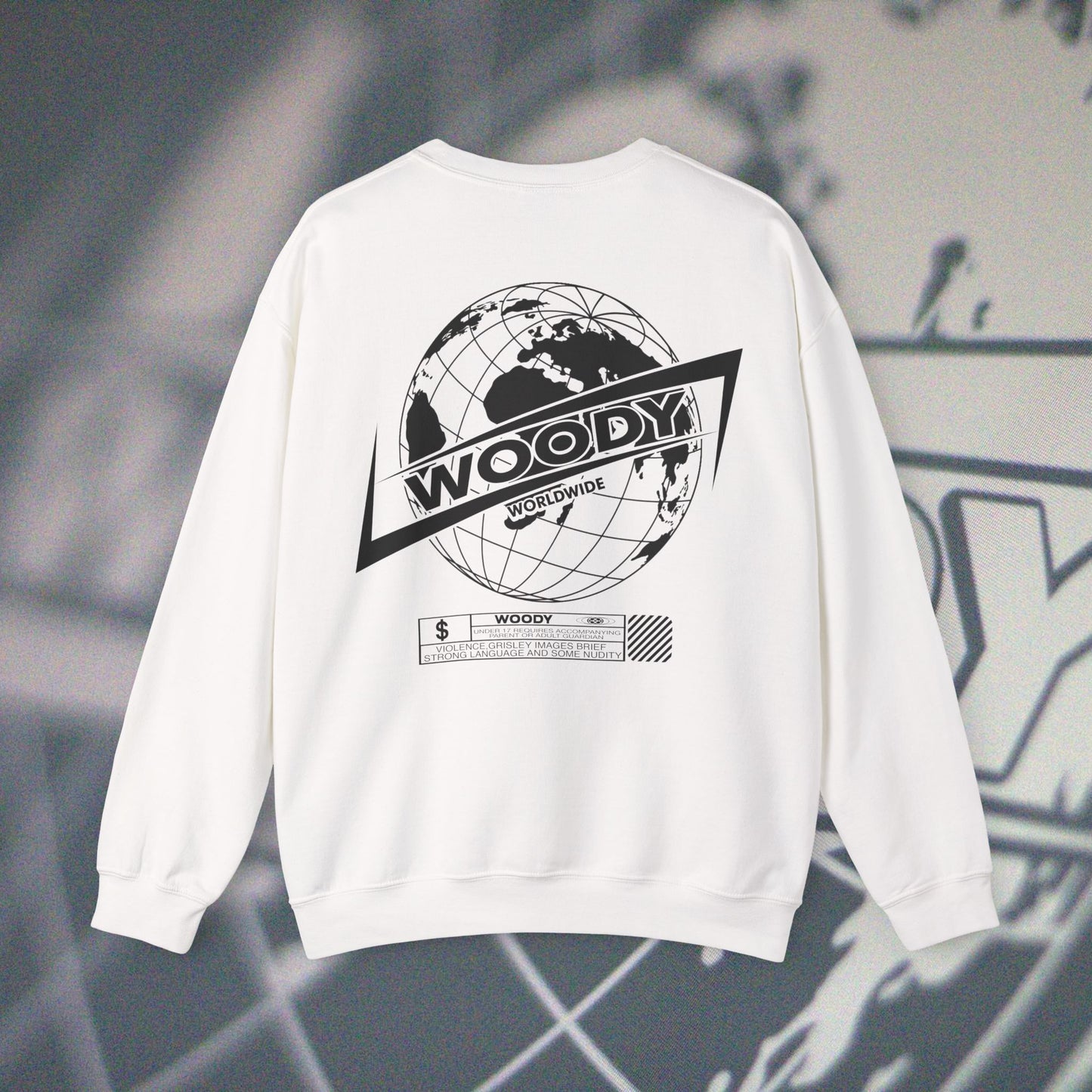 Woody Worldwide - White - Crewneck
