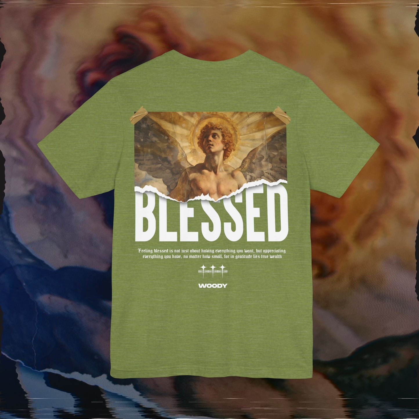 Blessed - Heather Green - T-Shirt