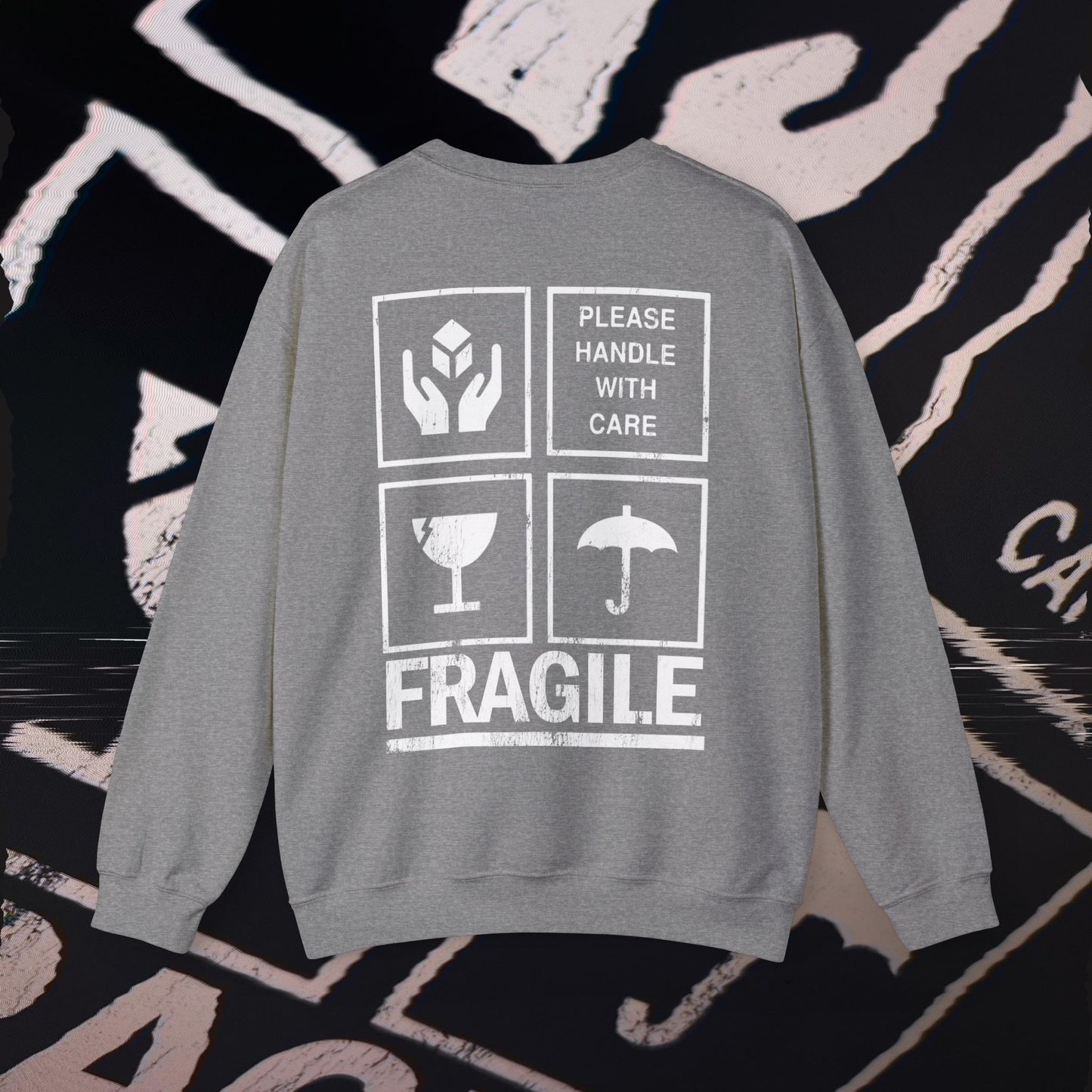 Fragile - Graphite Heather - Crewneck