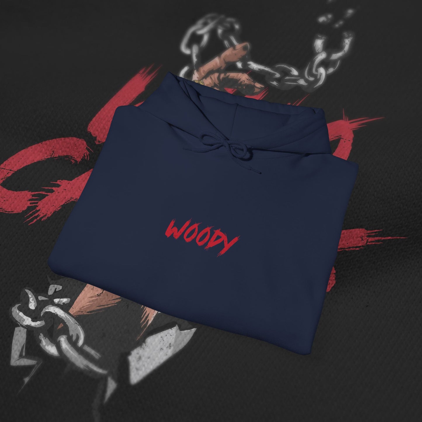 Who Cares - Navy - Hoodie