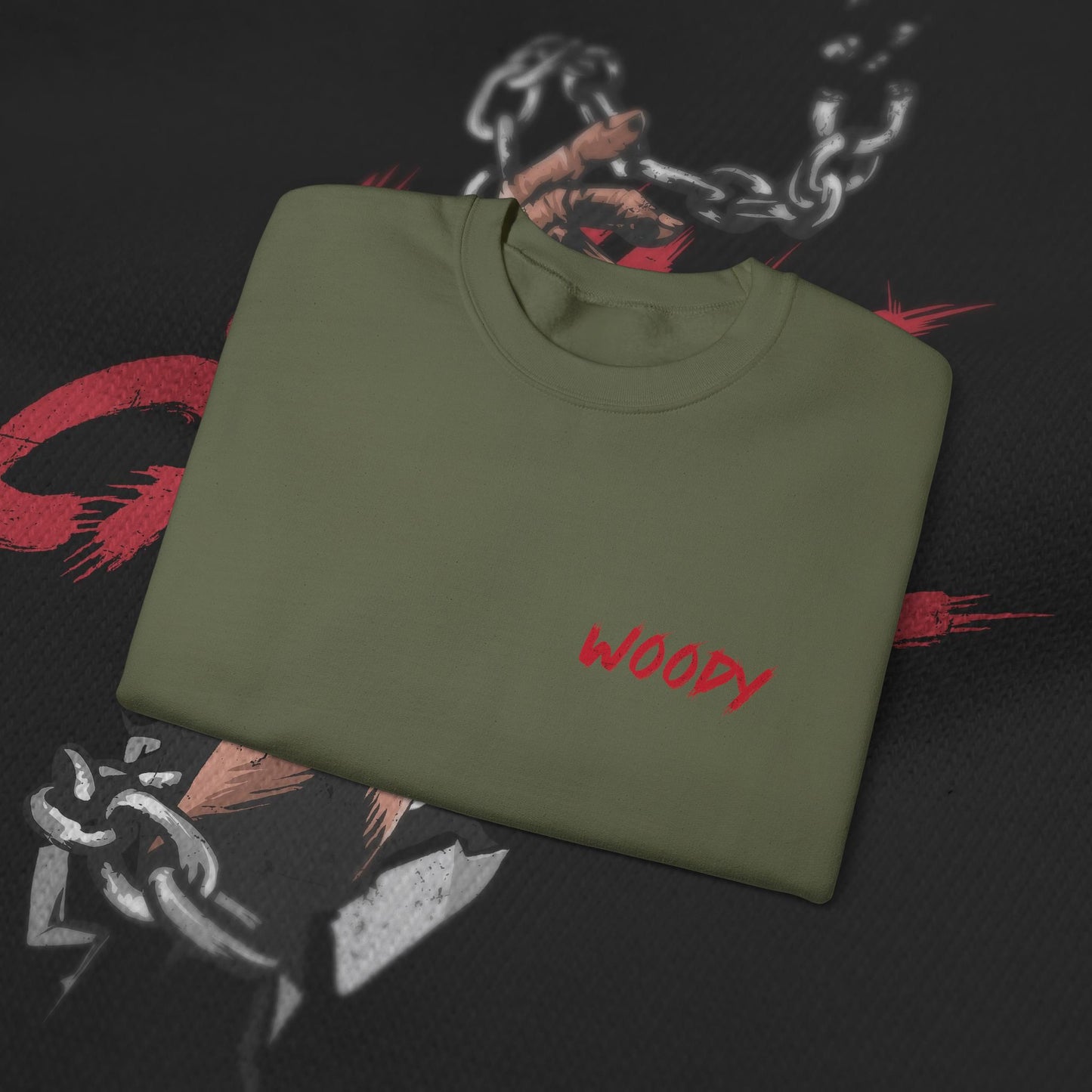 Who Cares - Military Green - Crewneck