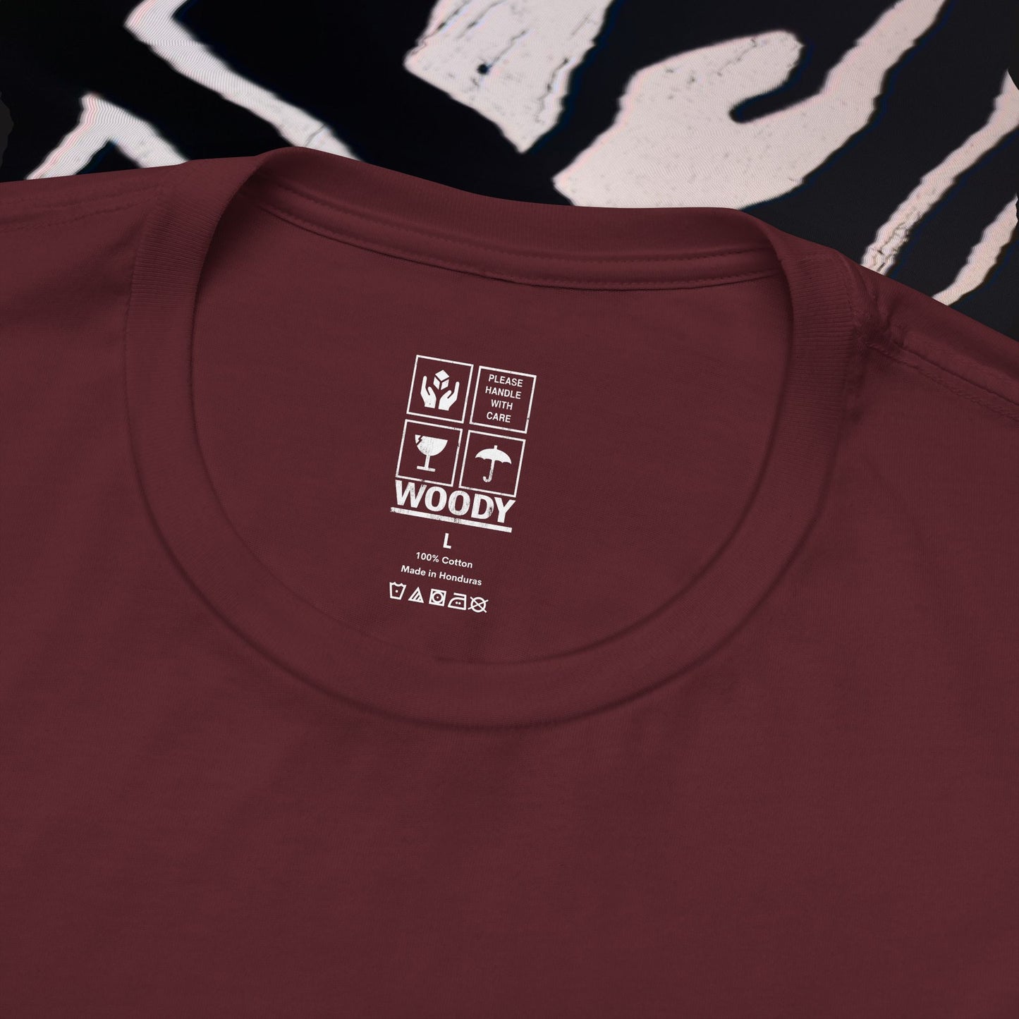 Fragile - Maroon - T-Shirt