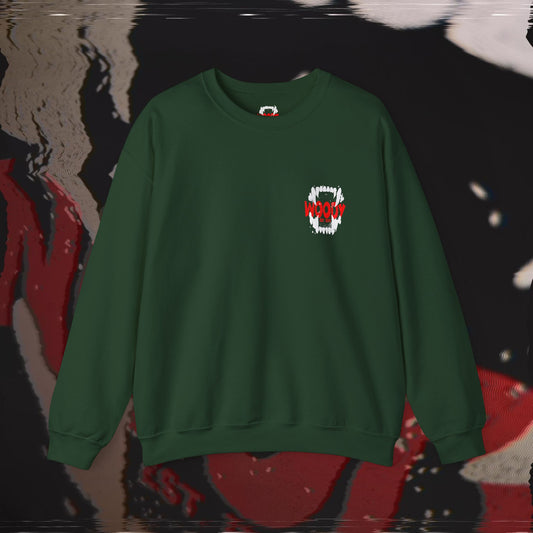 Bite Back - Forest Green - Crewneck
