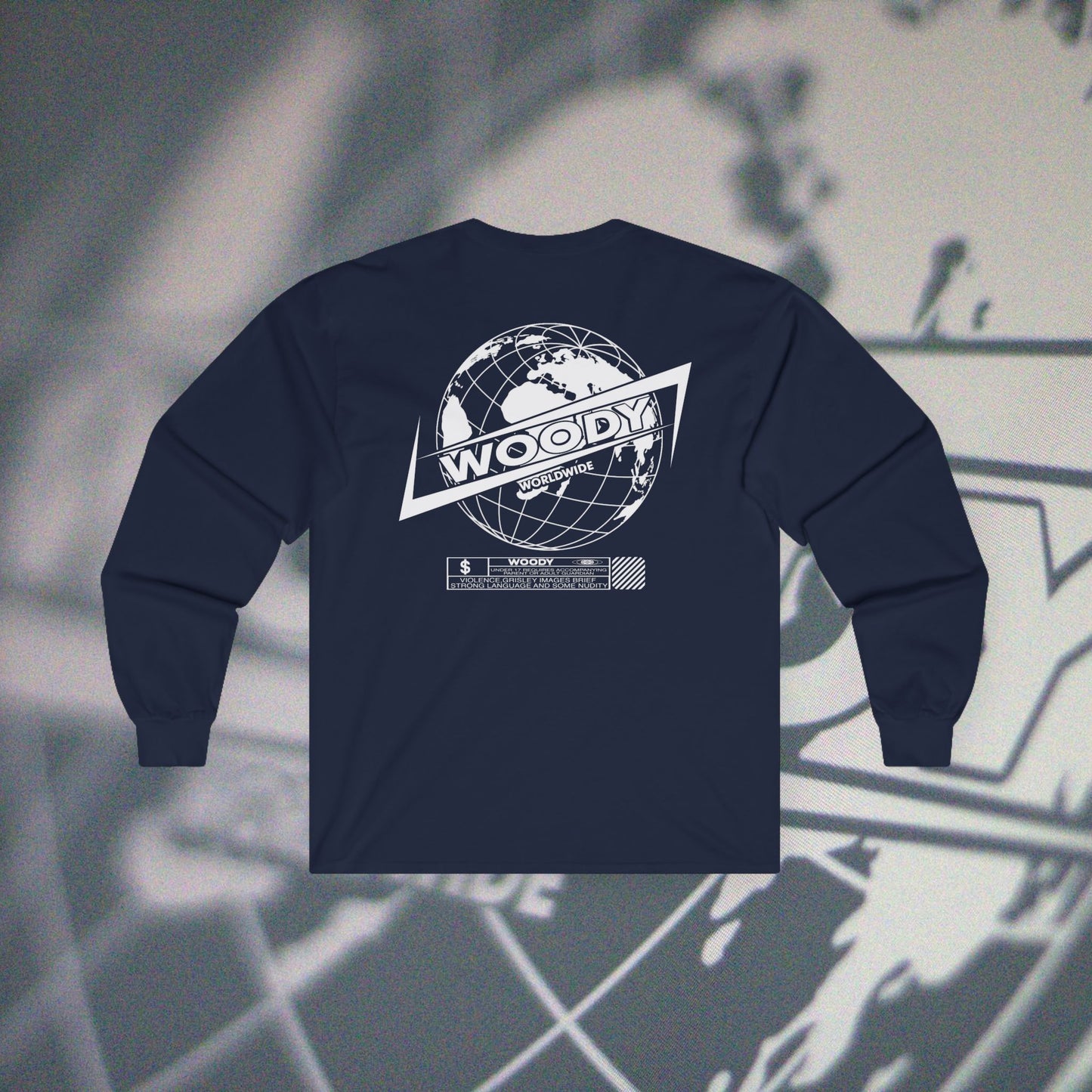 Woody Worldwide - Navy - Long Sleeve