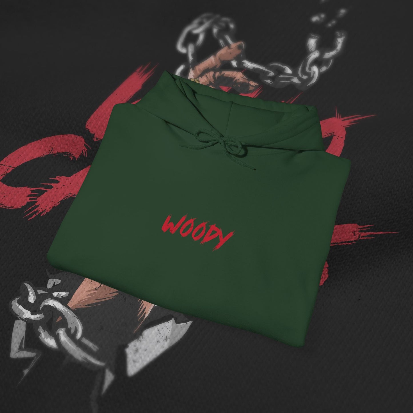 Who Cares - Forrest Green - Hoodie