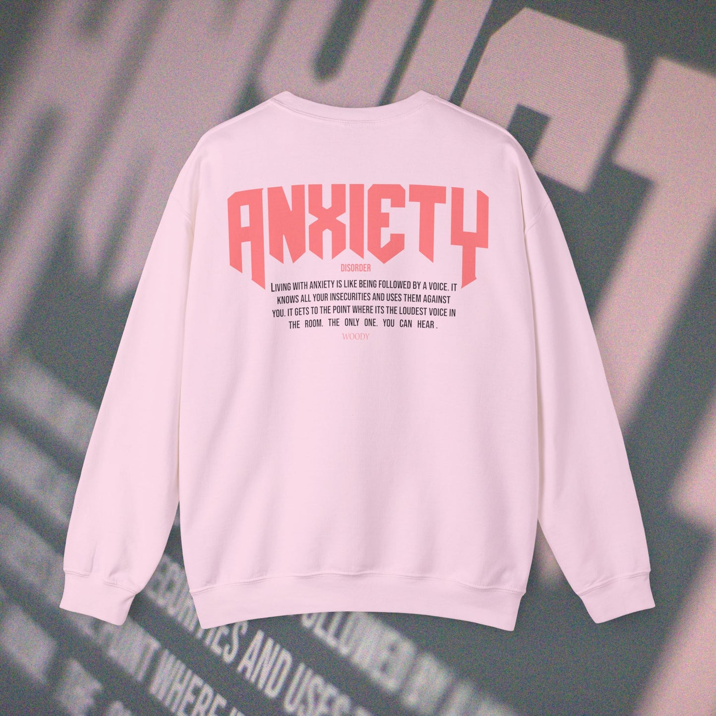 Anxiety - Light Pink - Crewneck