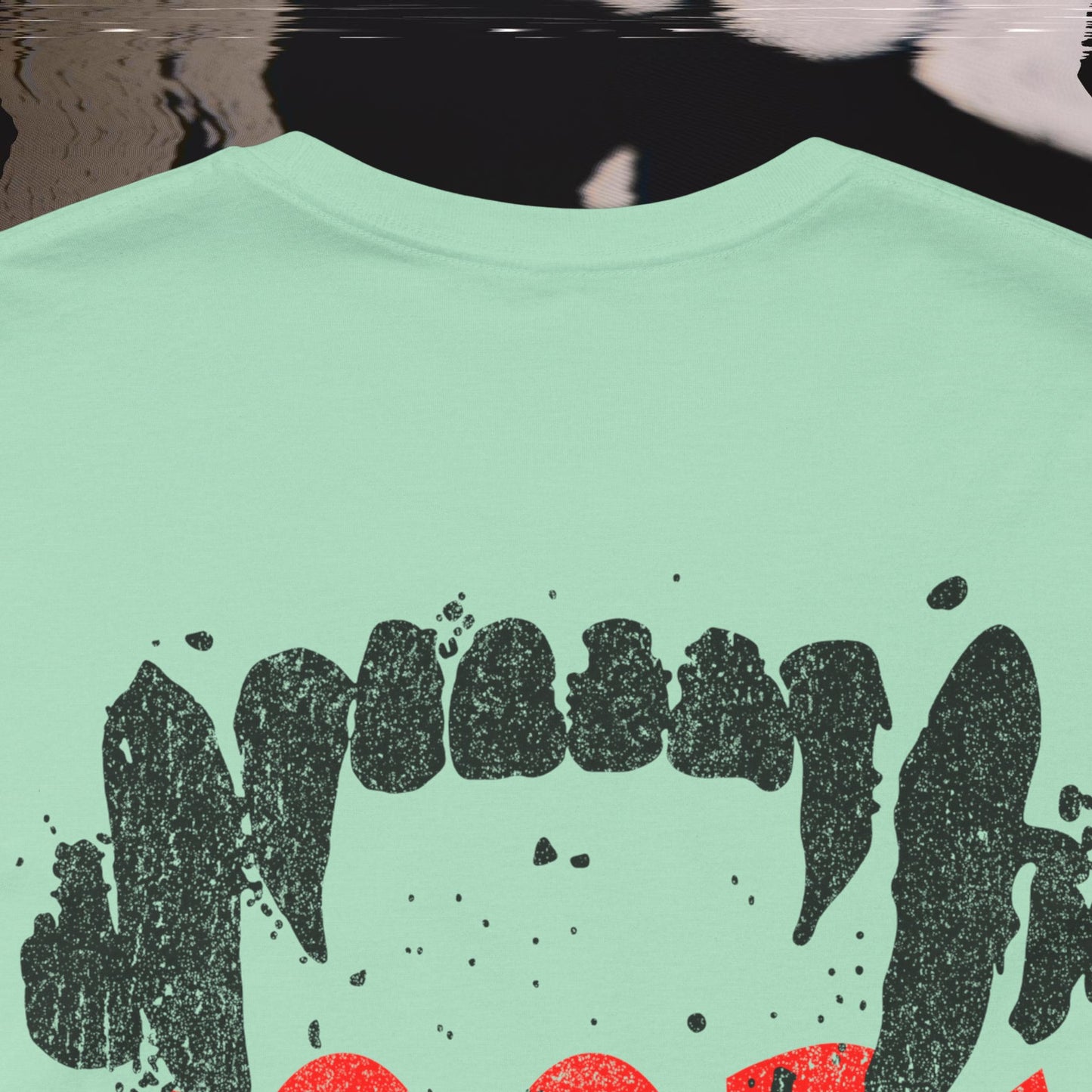 Bite Back - Heather Mint - T-Shirt