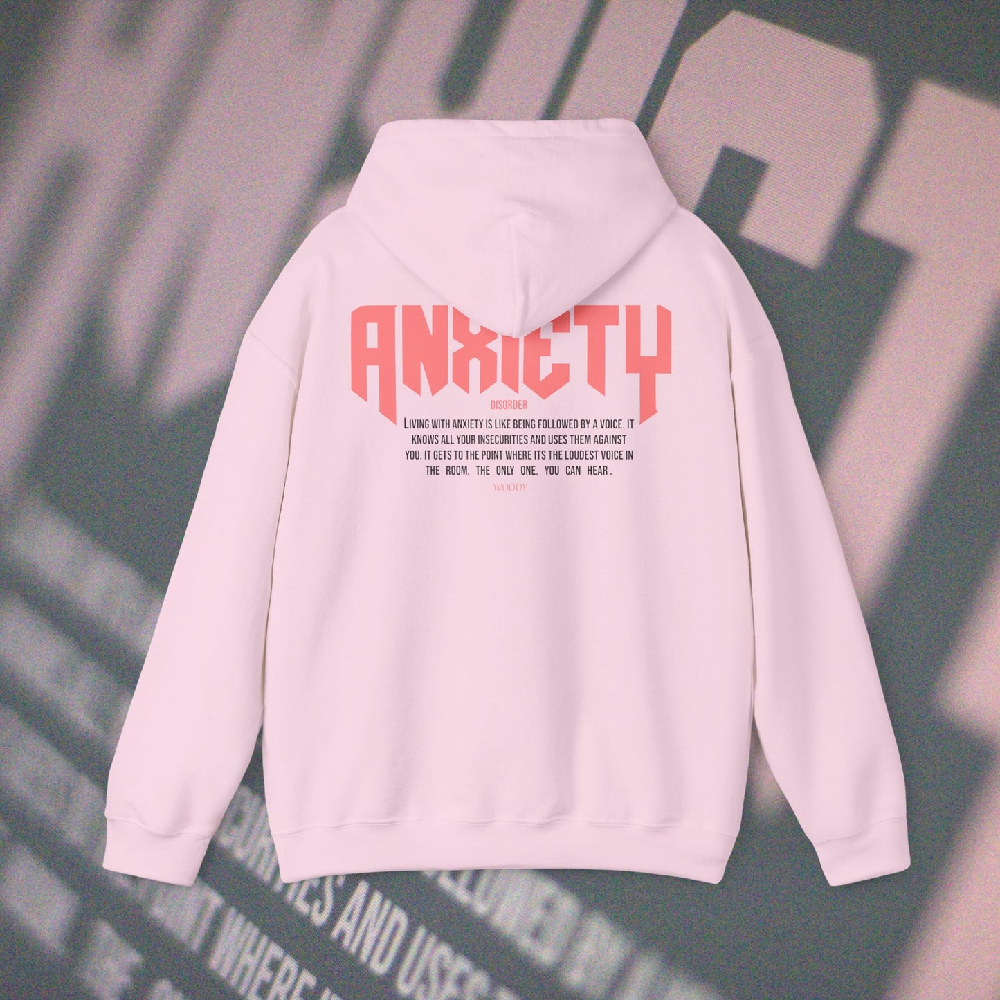 Anxiety - Light Pink - Hoodie
