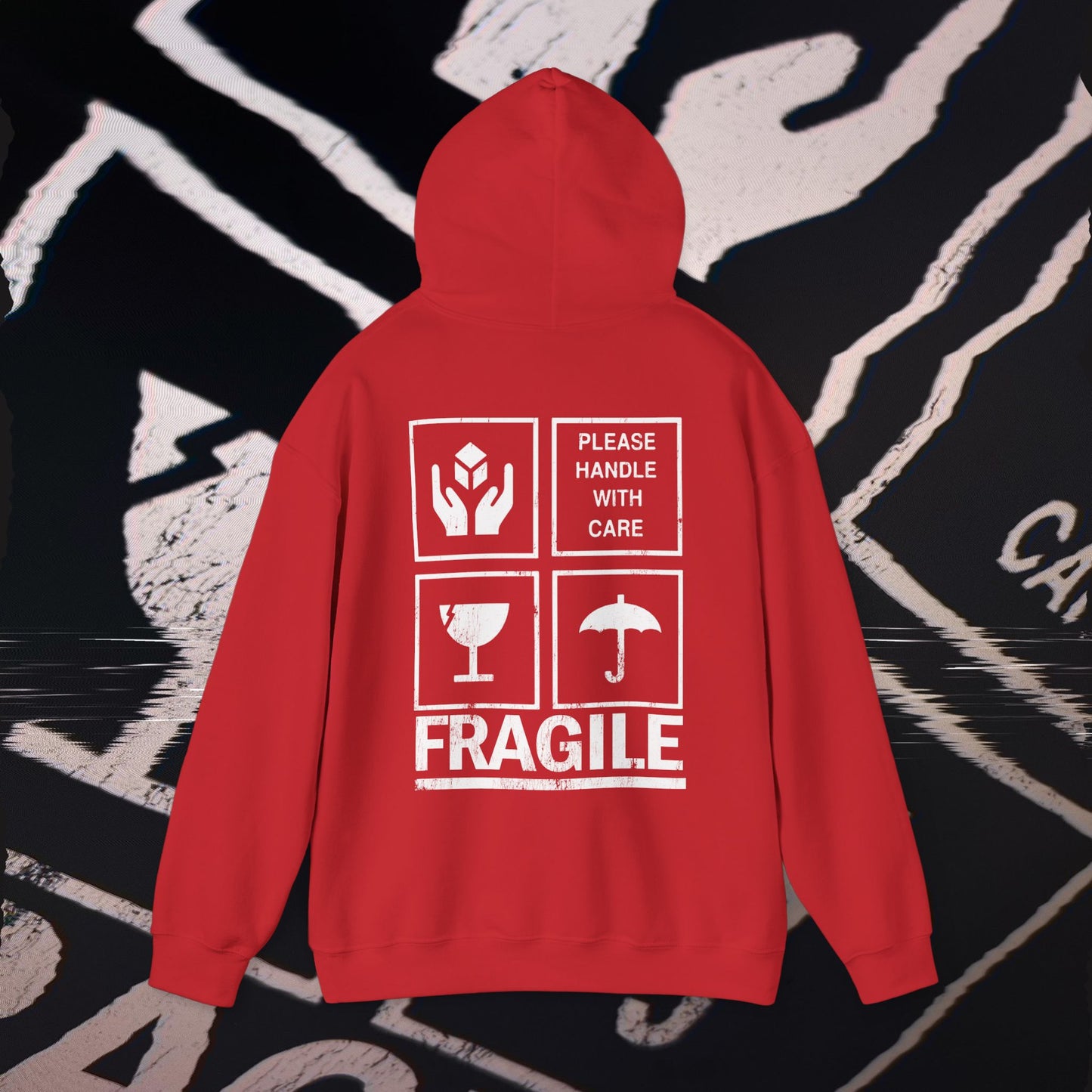 Fragile - Red - Hoodie