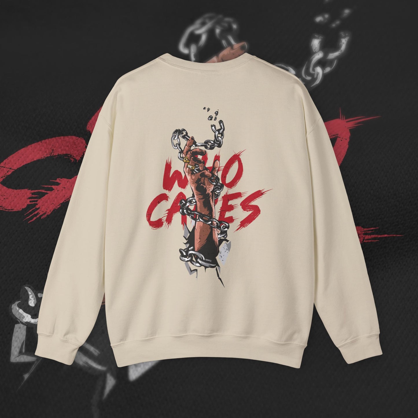 Who Cares - Sand - Crewneck