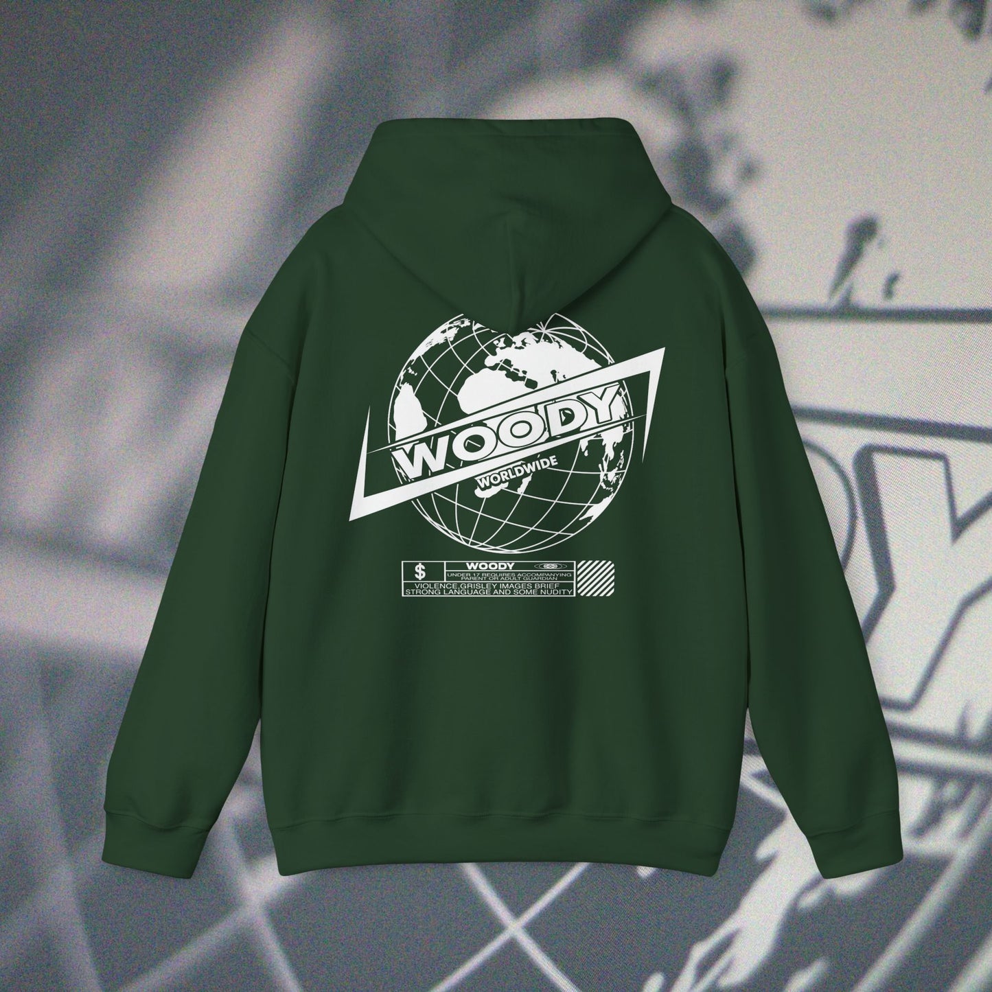 Woody Worldwide - Forest Green - Hoodie