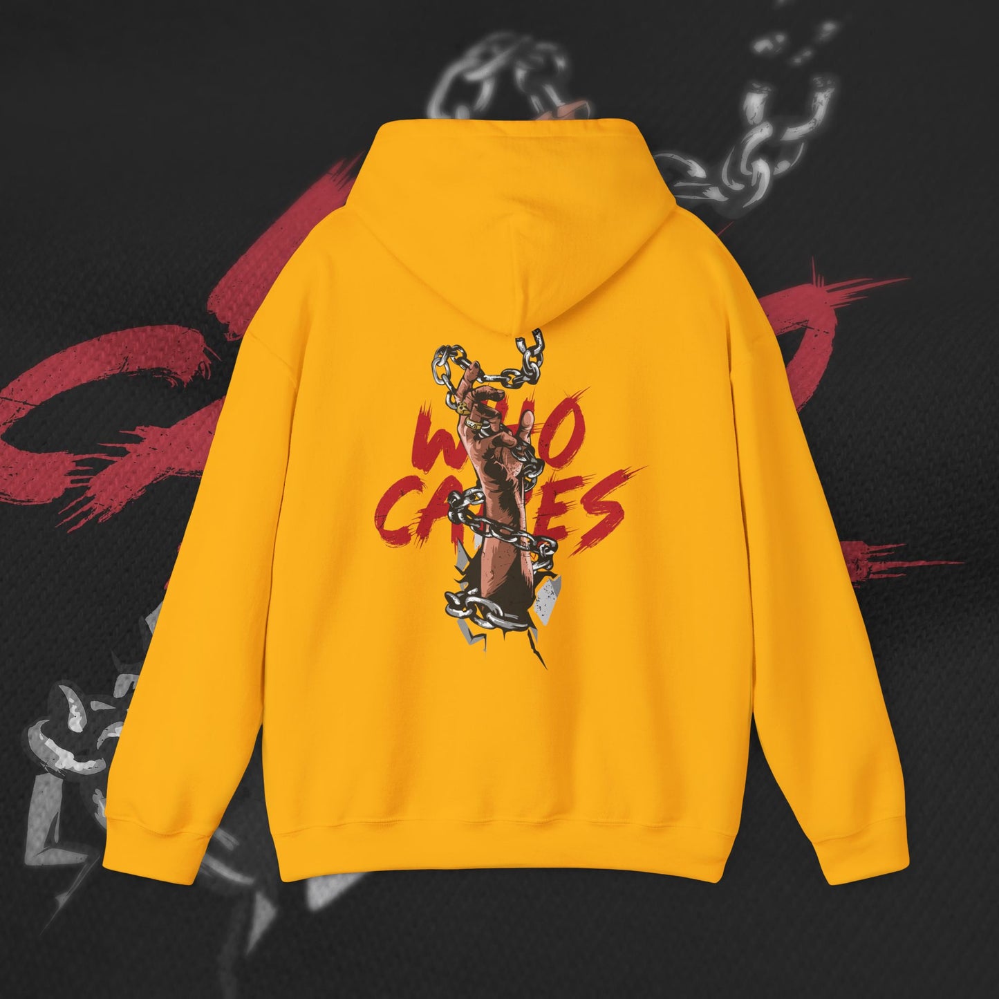 Who Cares - Gold - Hoodie