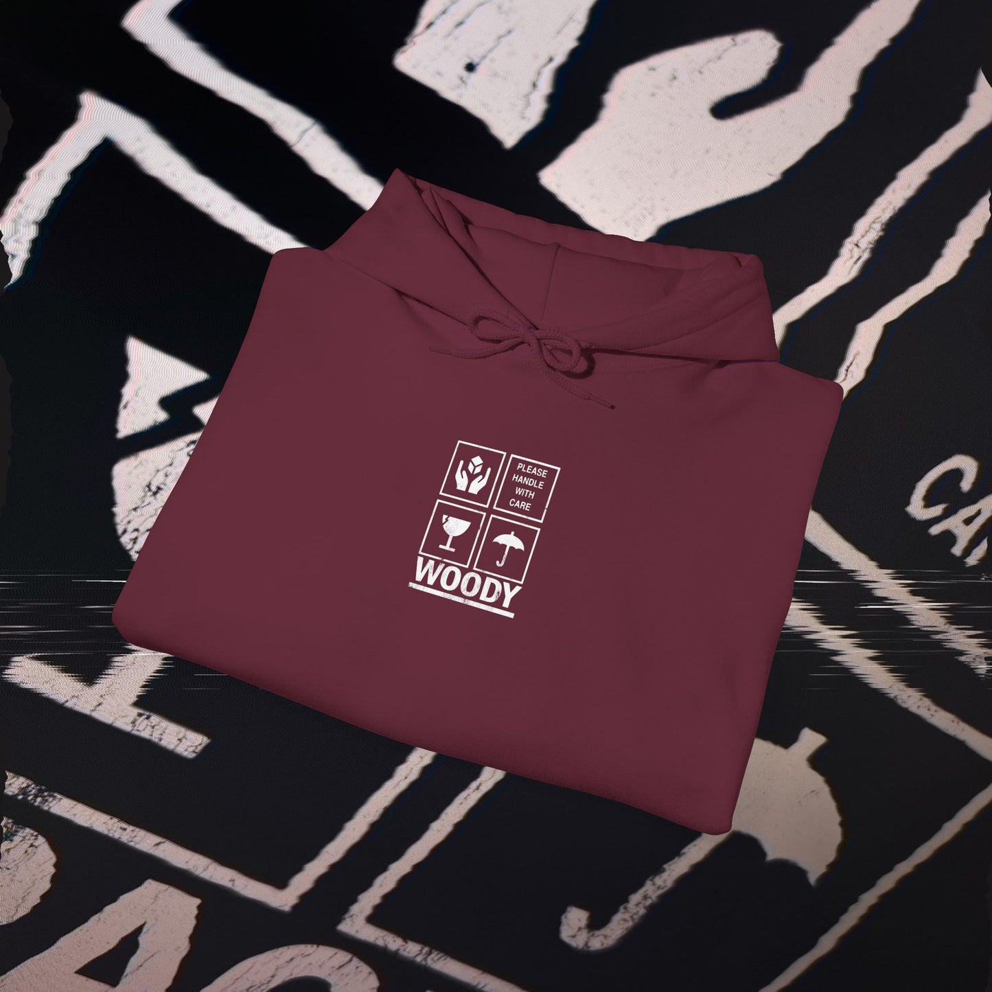Fragile - Maroon - Hoodie