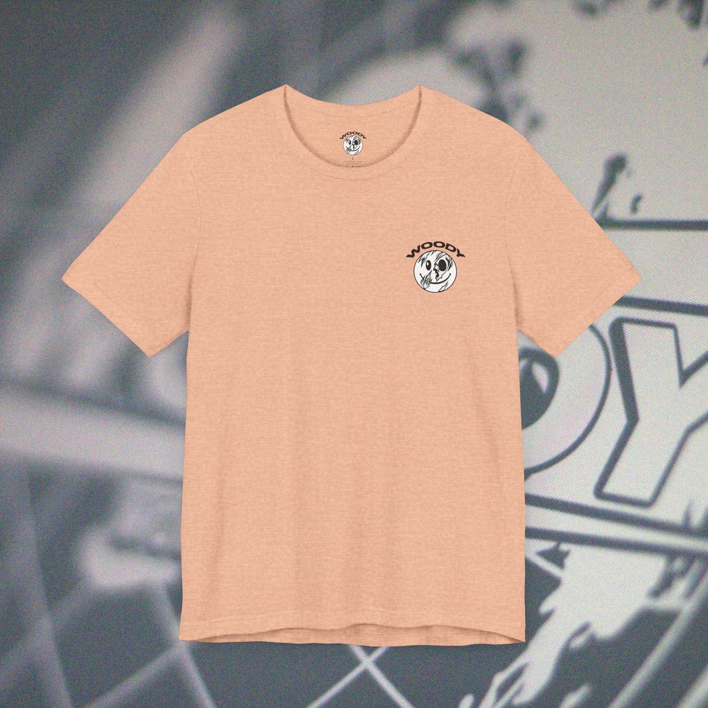 Woody Worldwide - Heather Peach - T-Shirt