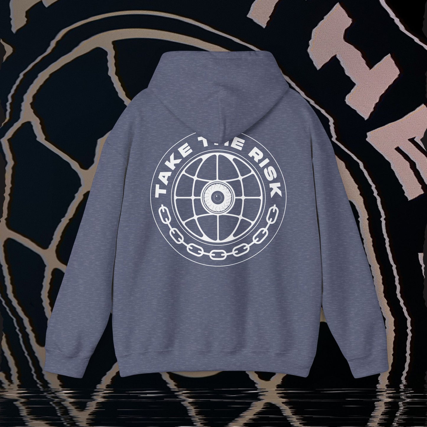 Take The Risk - Heather Navy - Hoodie