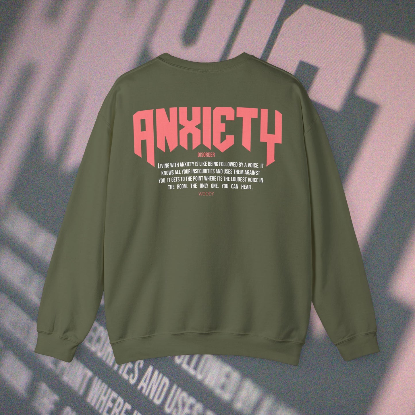 Anxiety - Military Green - Crewneck