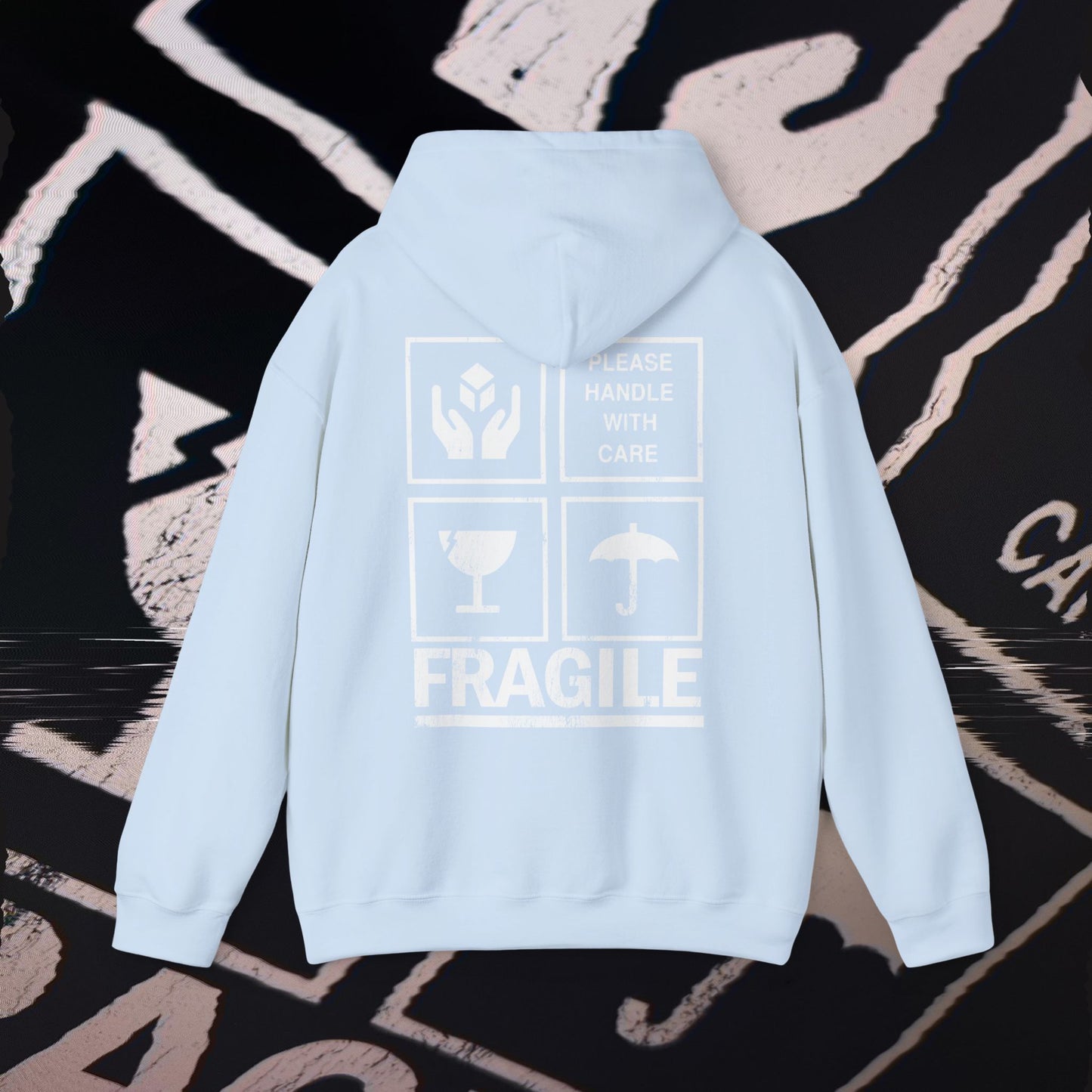 Fragile - Light Blue - Hoodie