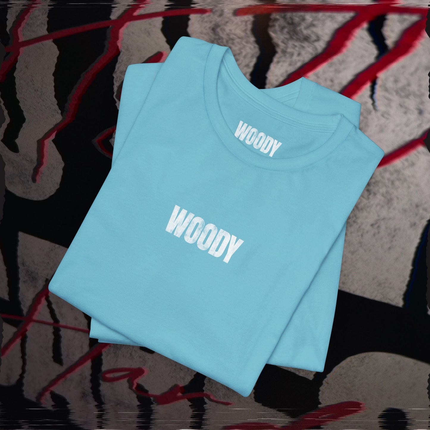 No One Cares, Hustle Harder - Turquoise - T-Shirt