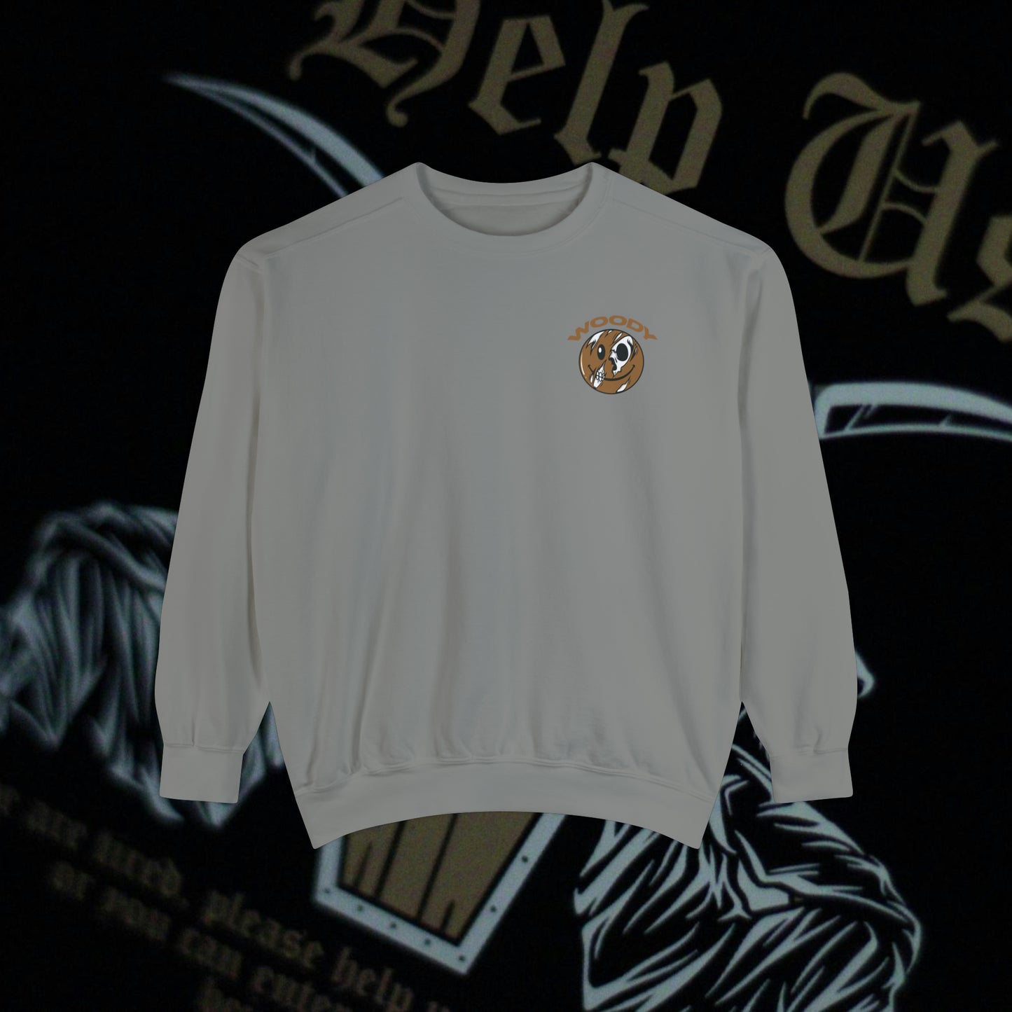 Help Us - Grey - Crewneck