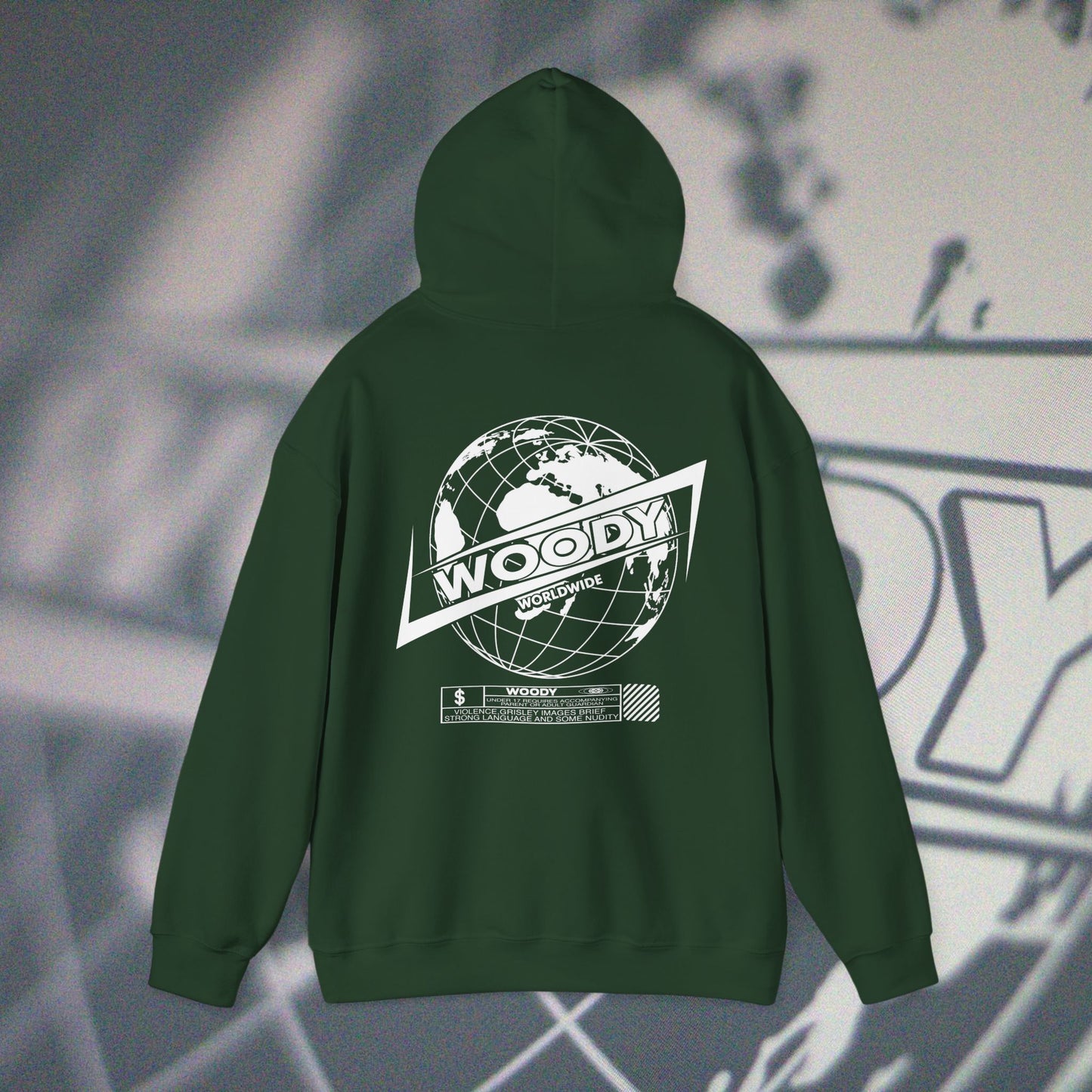 Woody Worldwide - Forest Green - Hoodie