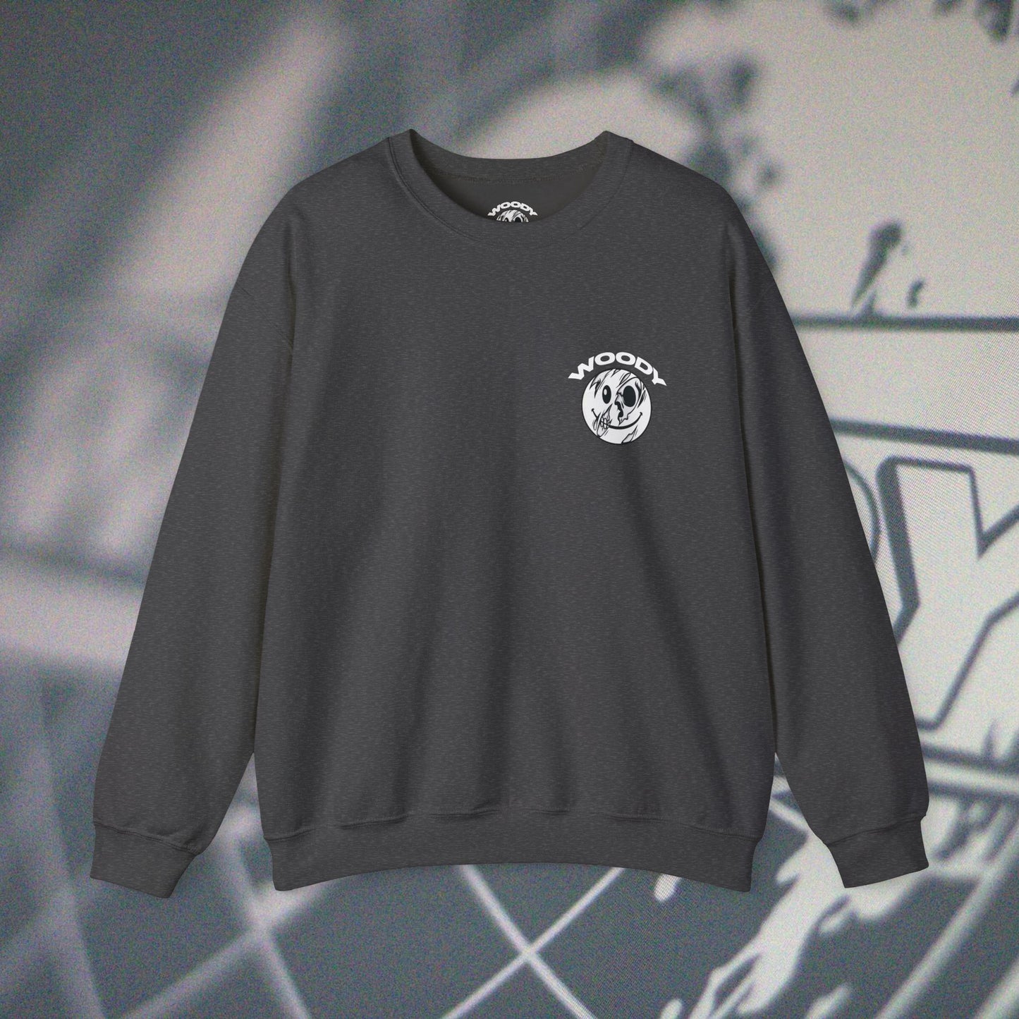 Woody Worldwide - Dark Heather - Crewneck