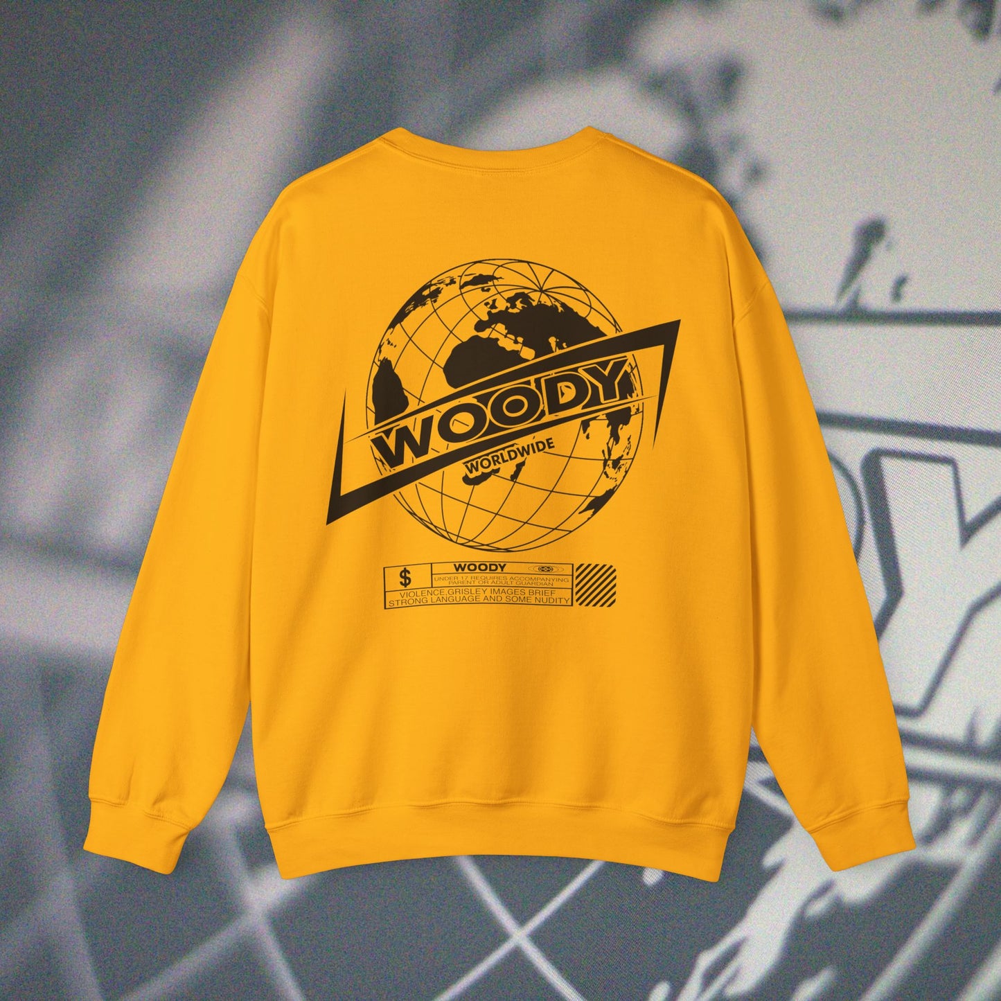 Woody Worldwide - Gold - Crewneck