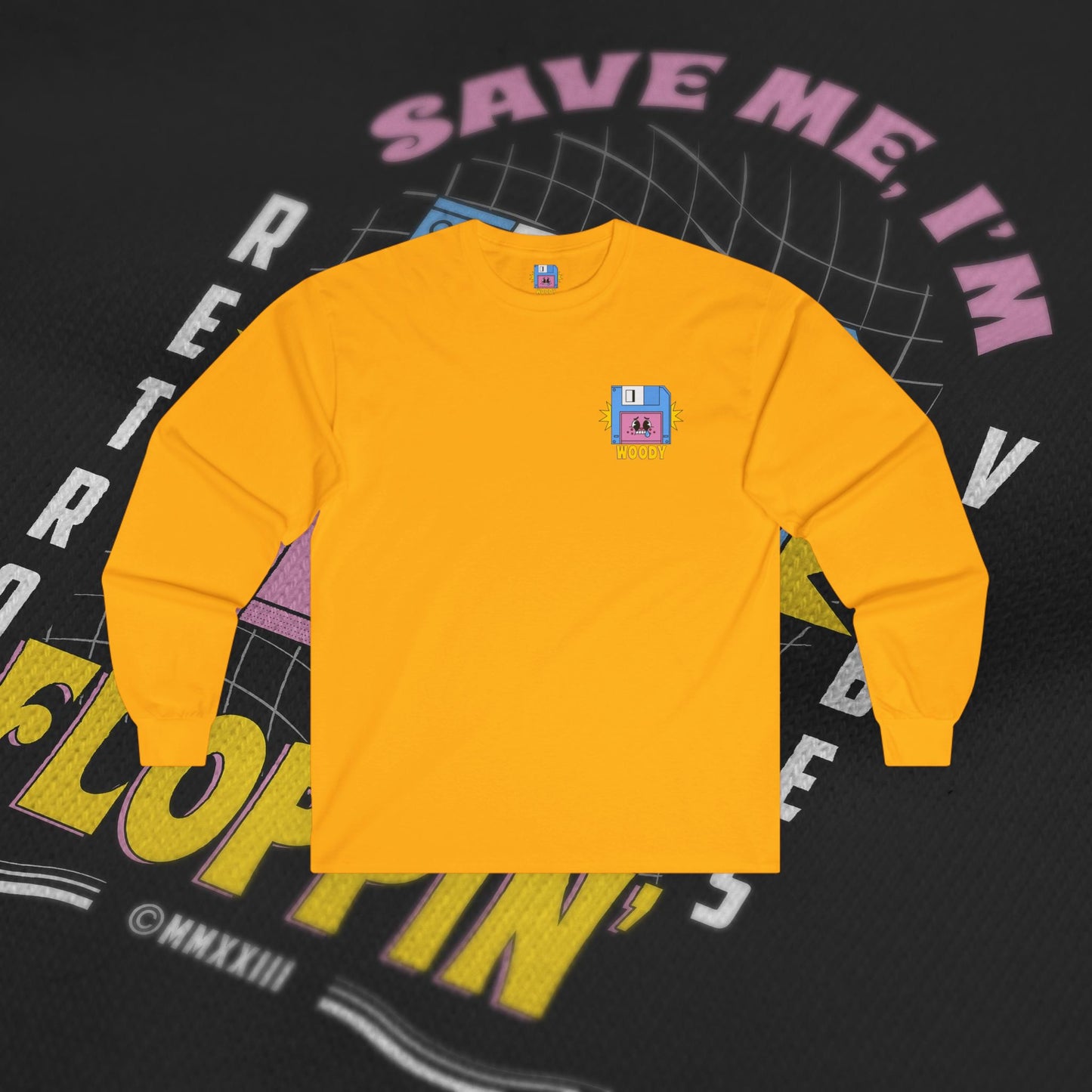 Save Me, I'm Floppin' - Gold - Long Sleeve