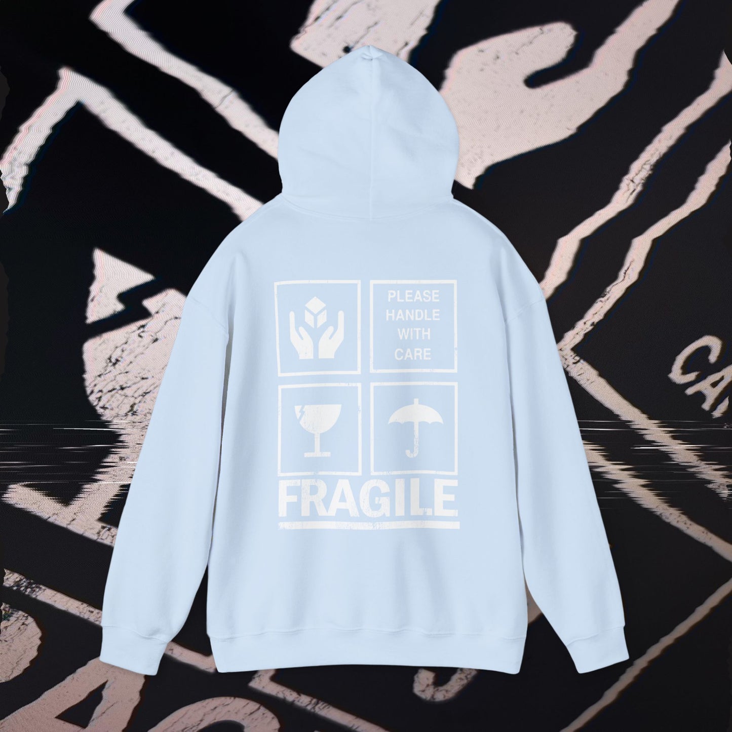 Fragile - Light Blue - Hoodie