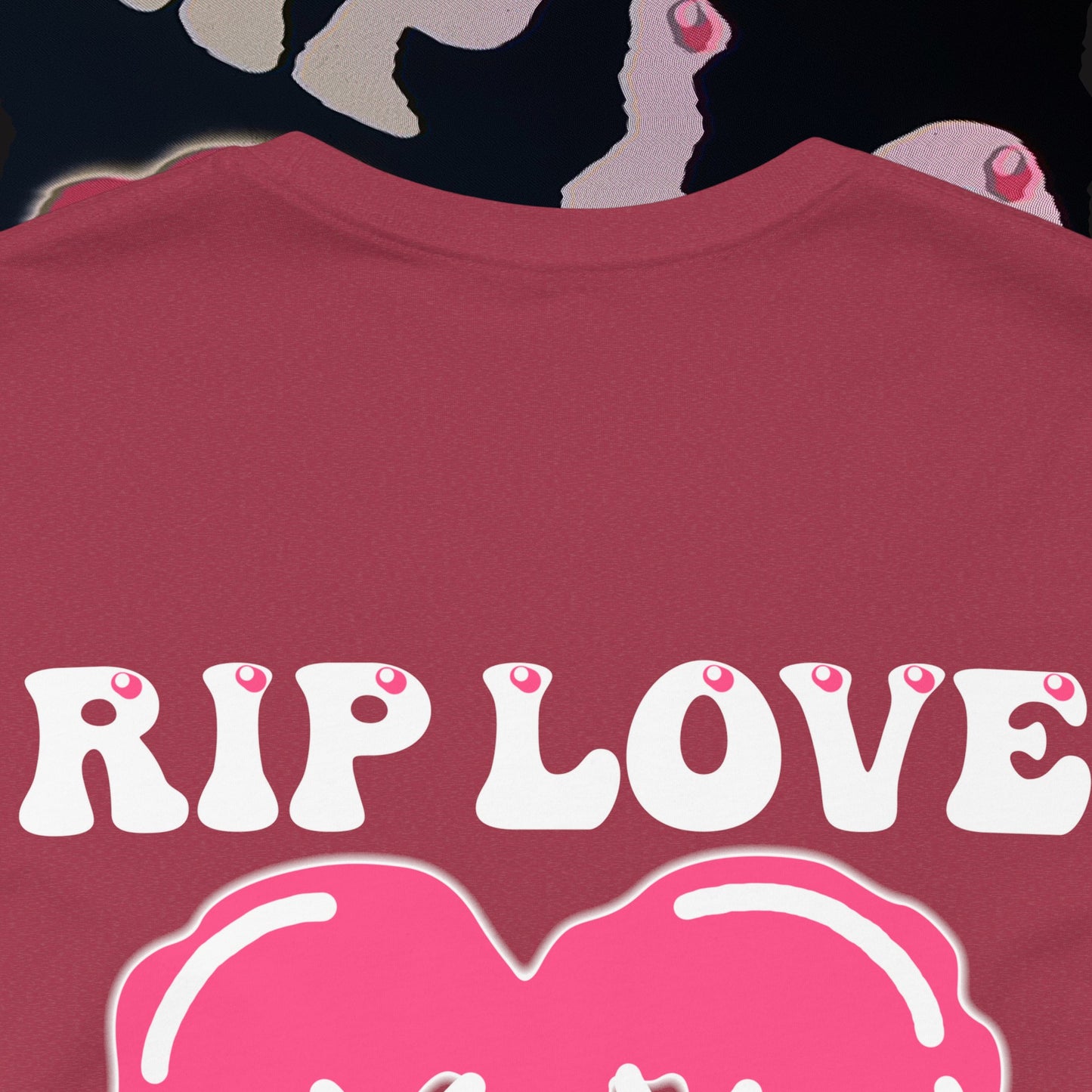 RIP Love - Heather Raspberry - T-shirt