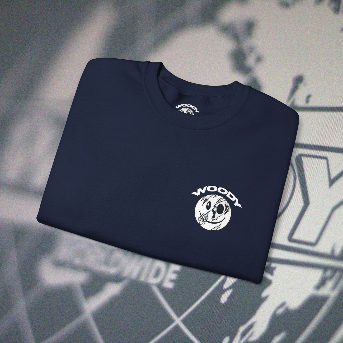 Woody Worldwide - Navy - Crewneck