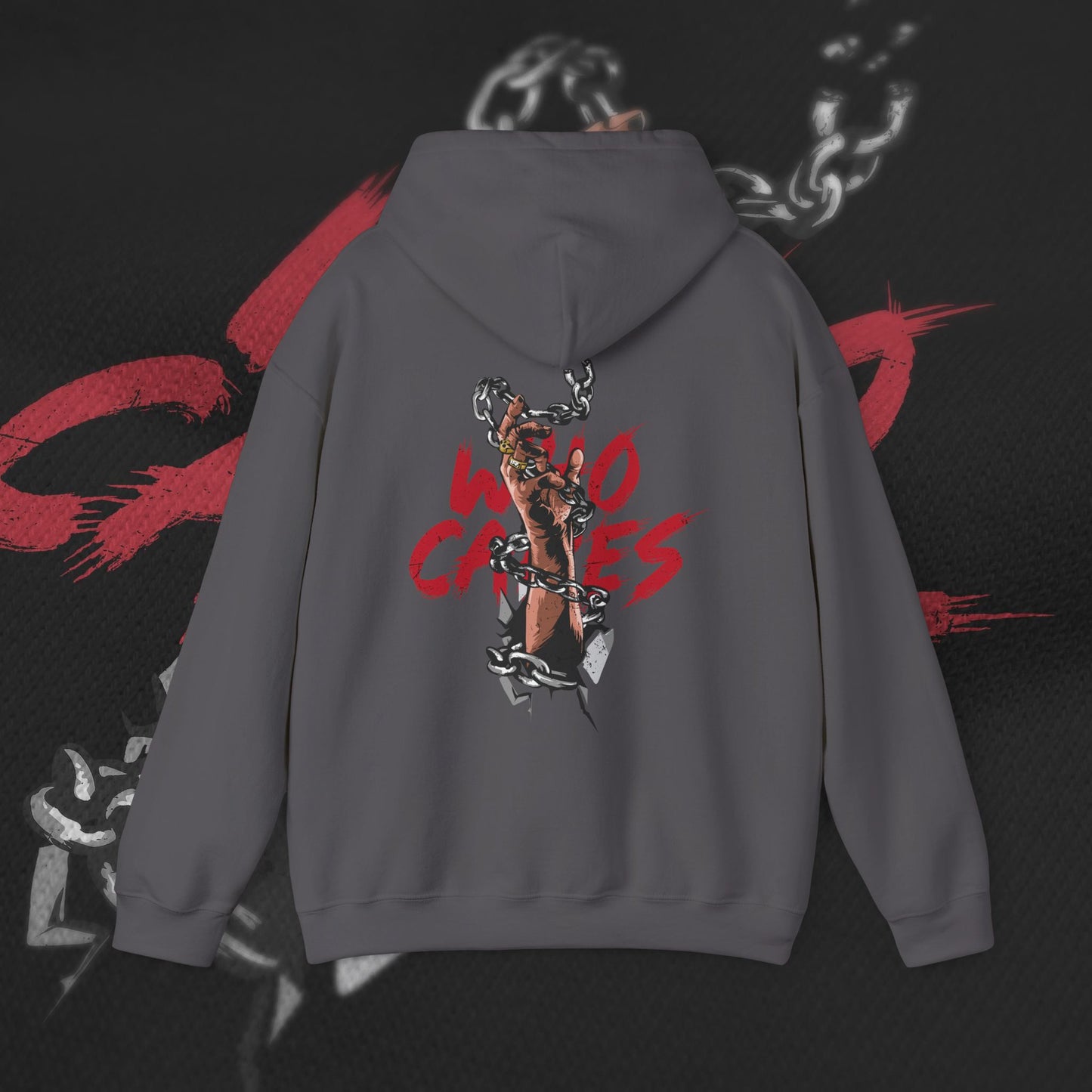 Who Cares - Charcoal - Hoodie