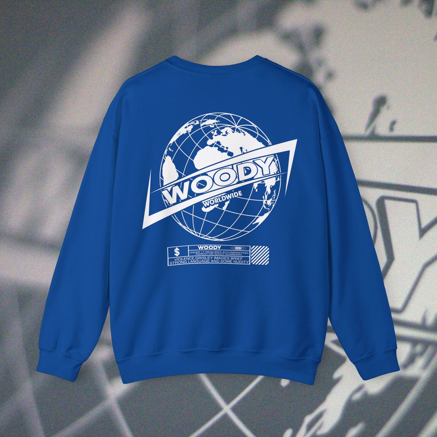 Woody Worldwide - Blue - Crewneck