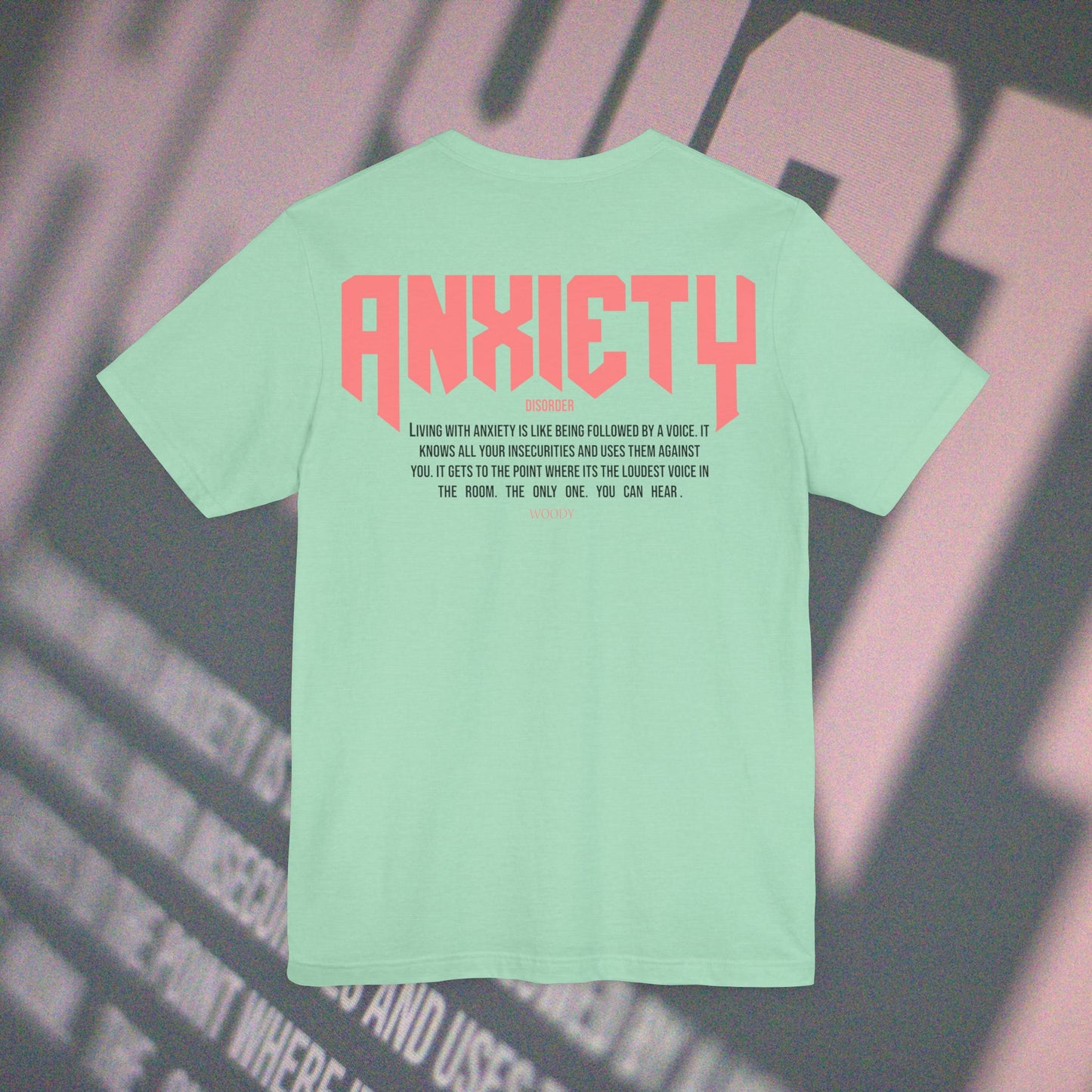 Anxiety - Heather Mint - T-Shirt